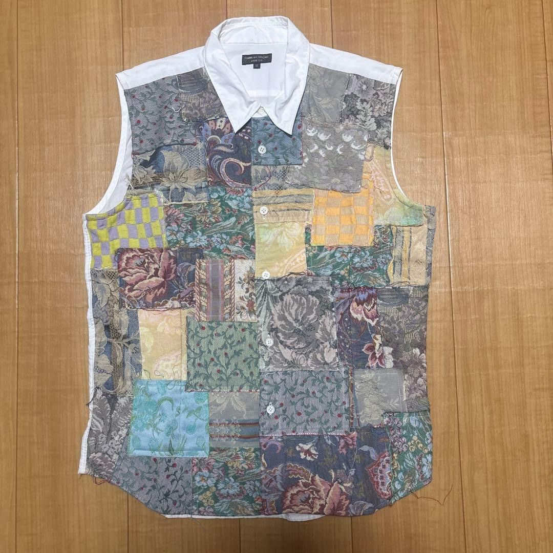 Comme des Garcons Homme Plus 2000SS Gobelin Patchwork Shirt Size US M / EU 48-50 / 2 - 1 Thumbnail