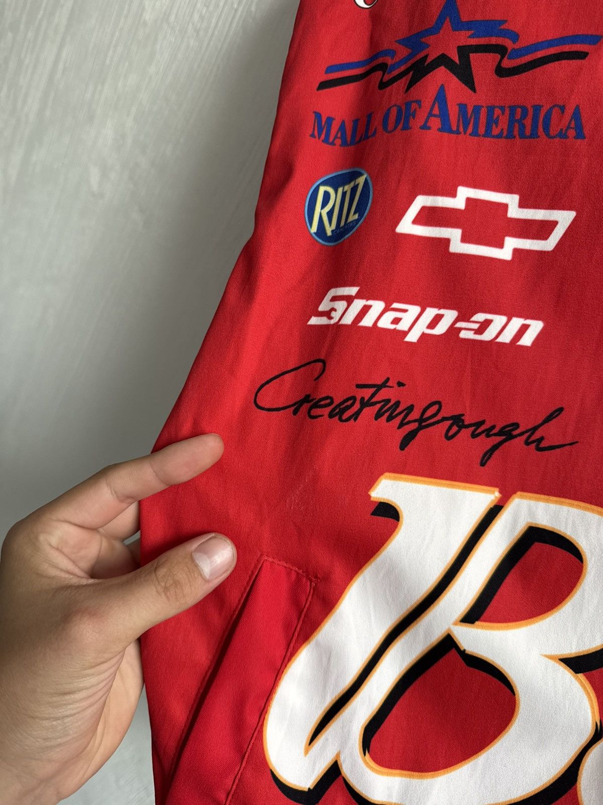 NASCAR VTG NASCAR Racing Bomber Jacket Bud King of Beers Remington Size US S / EU 44-46 / 1 - 5 Thumbnail