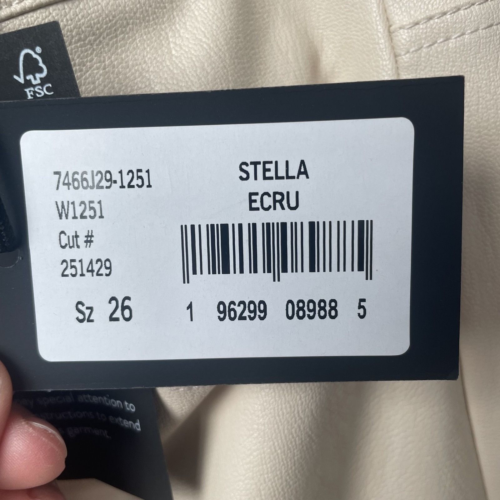 Paige Paige Stella Pants Womens 26 Faux Leather Straight Leg Stret Size 26" / US 2 / IT 38 - 8 Thumbnail