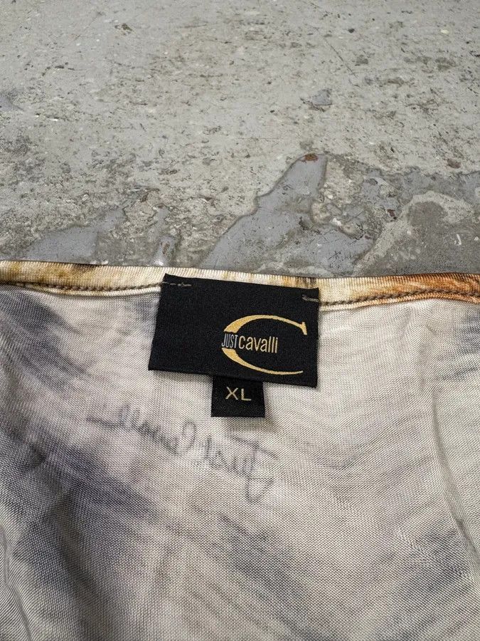 Just Cavalli × Vintage 2000s Cavalli Fur Effect Savage Top Size M / US 6-8 / IT 42-44 - 7 Thumbnail