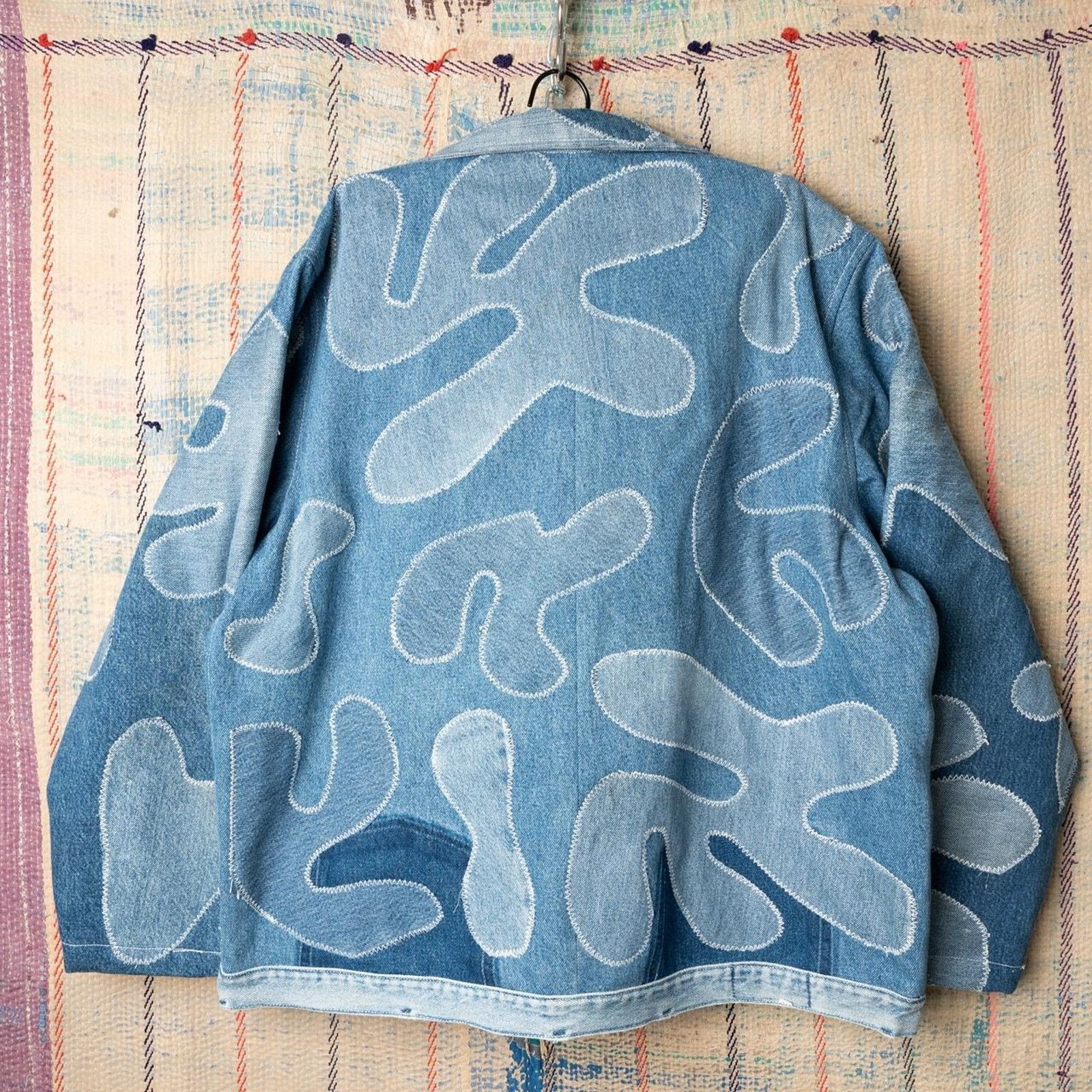 Other Custom upcycled patchwork denim jacket Size US XL / EU 56 / 4 - 2 Thumbnail