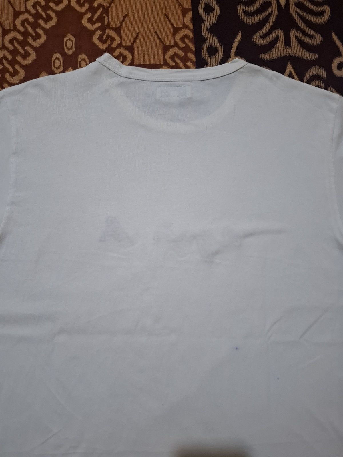 agnes b. Agnès b. Homme Embroidered Script Logo T-Shirt Size US L / EU 52-54 / 3 - 13 Thumbnail