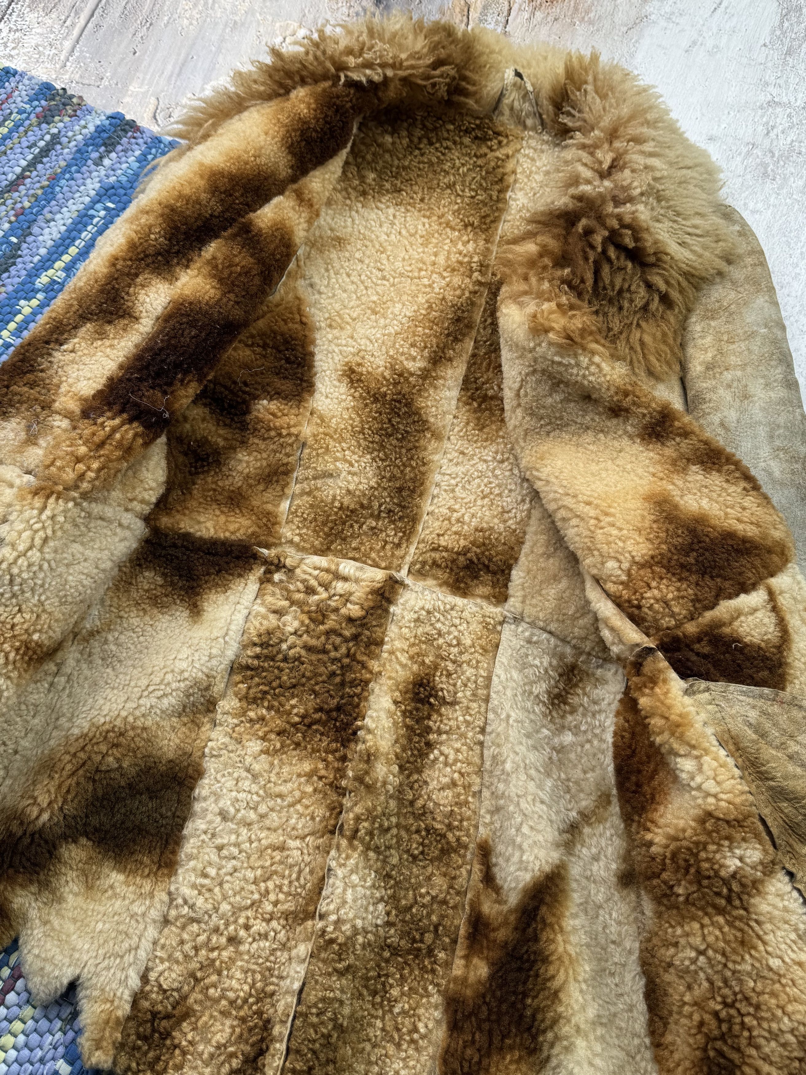 Vintage Vintage Real Sheepskin Faded Jacket A678D15(466) Size XS / US 0-2 / IT 36-38 - 6 Thumbnail