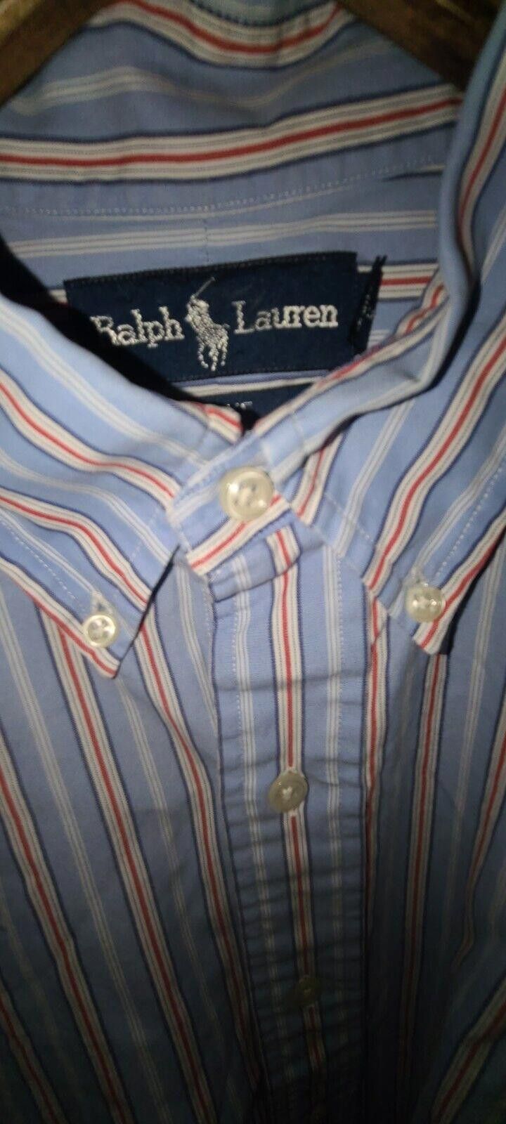 Polo Ralph Lauren VTG Ralph Lauren Blake Long Sleeve Blue Size Large Size US L / EU 52-54 / 3 - 2 Thumbnail