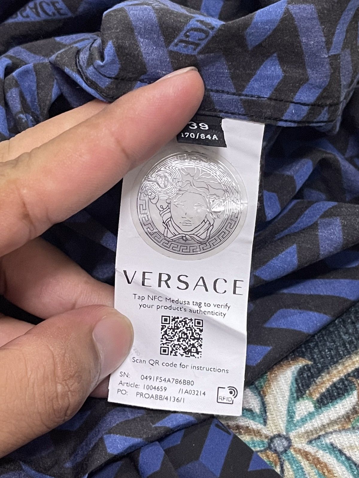 Versace La Greca Button Up