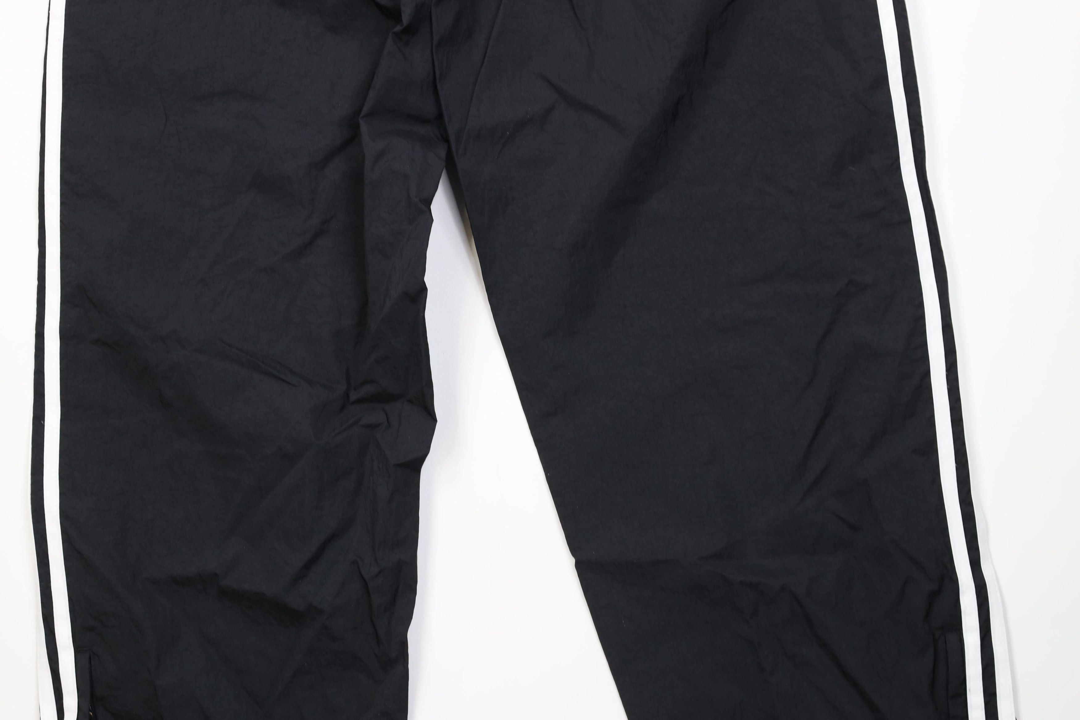 Adidas Vintage Y2K 2001 Adidas Striped Wide Leg Windbreaker Pants Size US 36 / EU 52 - 13 Thumbnail