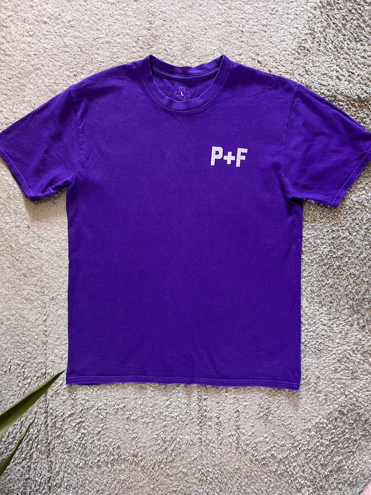 Places + Faces Places + Faces Reflective Double Side logo purple t-shirt Size US L / EU 52-54 / 3 - 1 Thumbnail