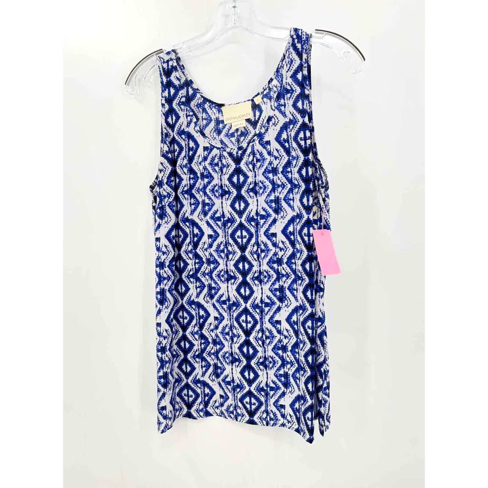 Cynthia Rowley Cynthia Rowley Blue Silk Tank Top Large Size L / US 10 / IT 46 - 2 Thumbnail