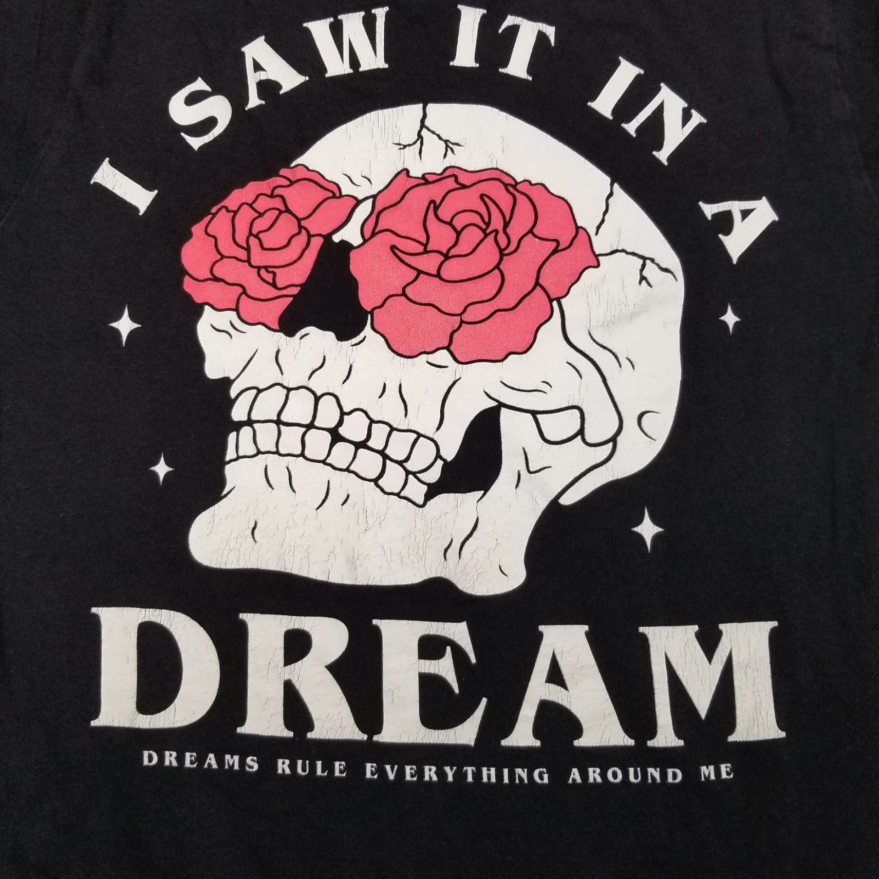 Vintage VINTAGE Mental Health Shirt Adult Small Black I saw in in a dream Skull Rose Awareness Shirt Size US S / EU 44-46 / 1 - 6 Thumbnail