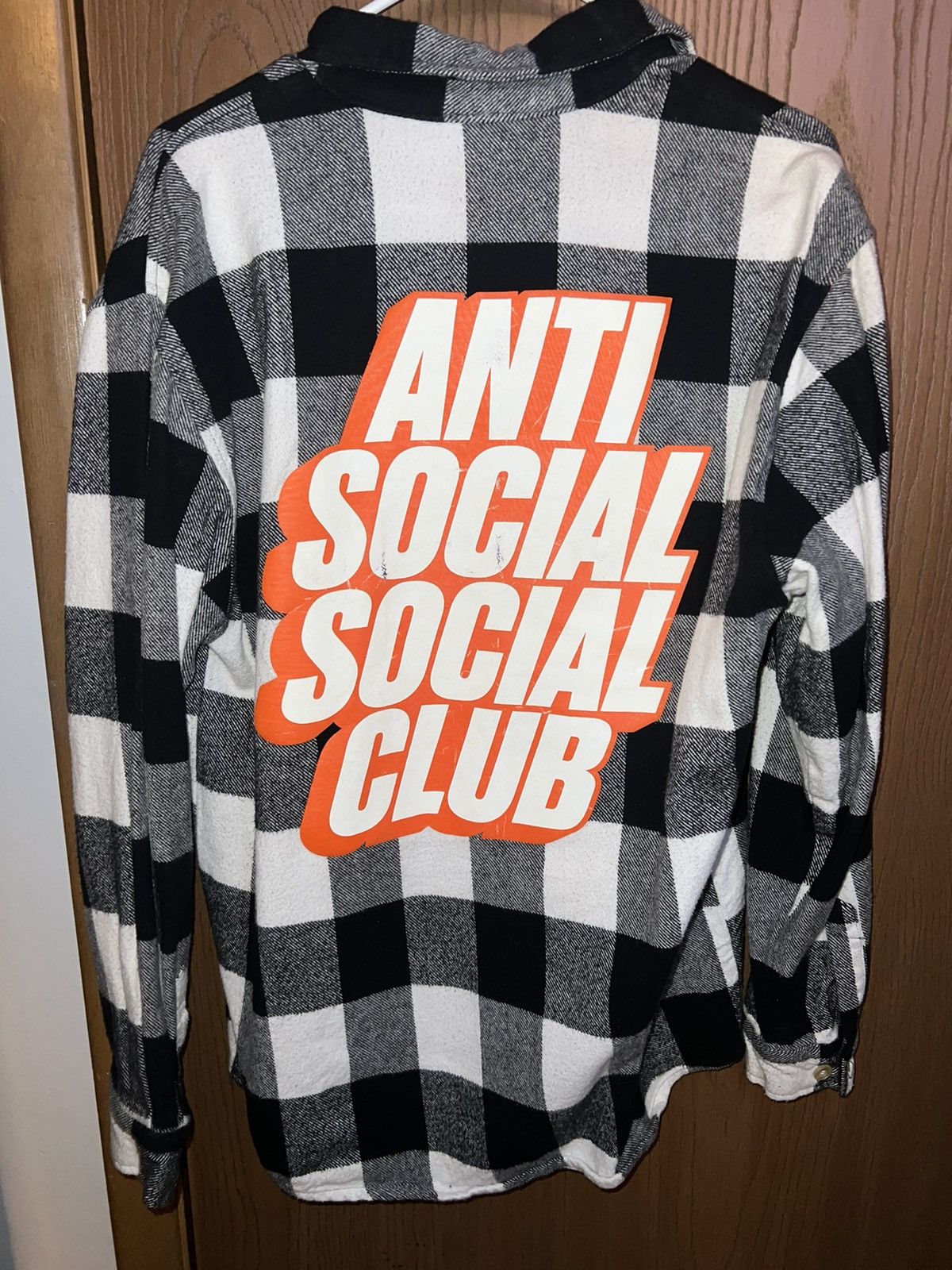 Anti Social Social Club Black and White ASSC Flannel (RARE) Size US L / EU 52-54 / 3 - 2 Thumbnail