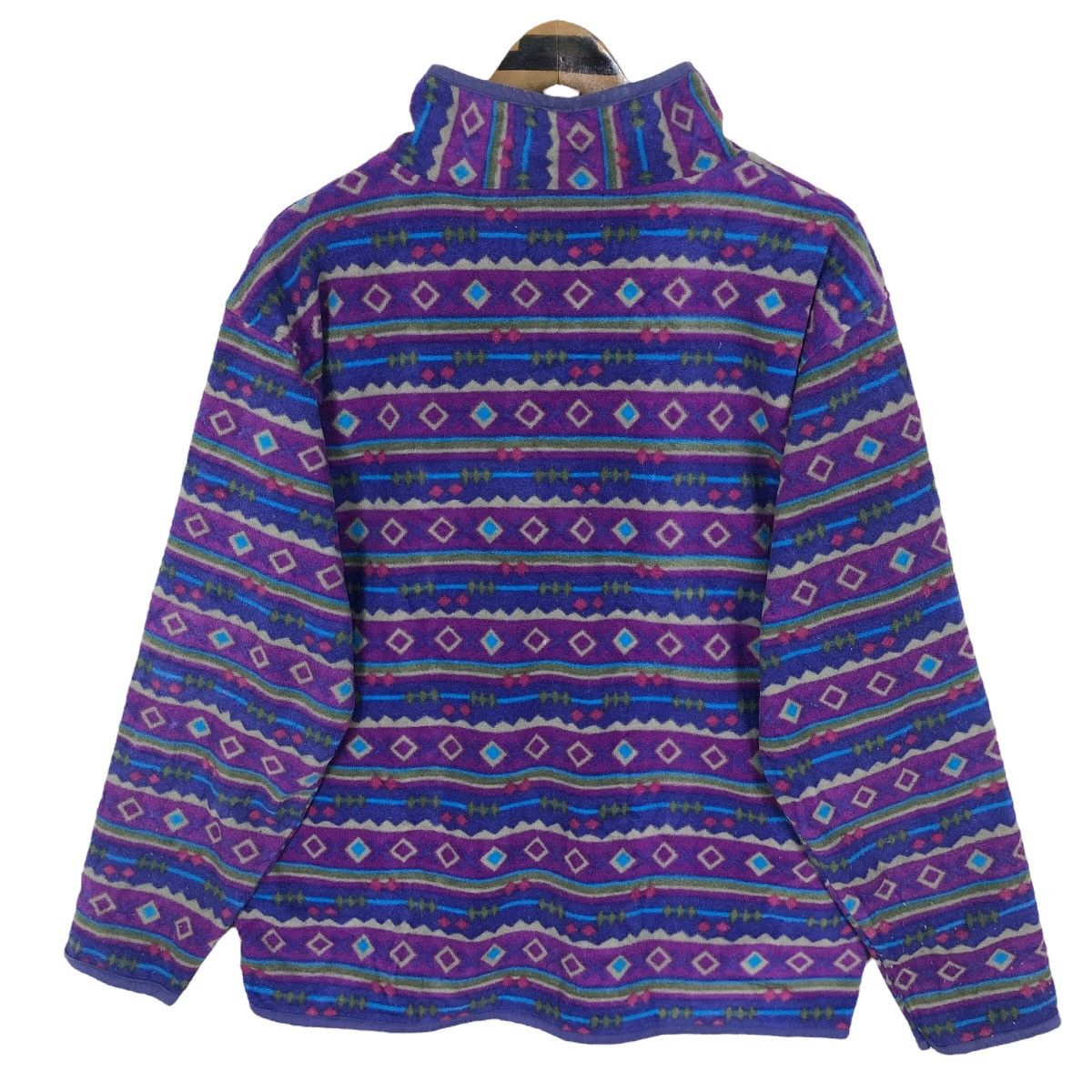 L.L. Bean Vintage Montauk Mock Neck Fleece Sweater Size US L / EU 52-54 / 3 - 8 Thumbnail