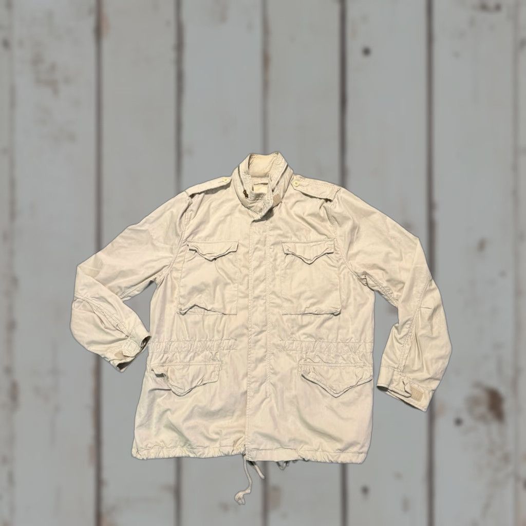 Ralph Lauren VINTAGE Ralph Lauren Denim & Supply M-65 Field Jacket XL White Logo Back Military Coat Men Size US XL / EU 56 / 4 - 1 Thumbnail