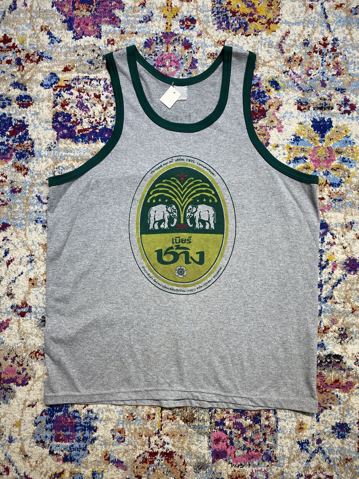 Other Vintage 1991 Thailand Chang Beer Tank Tops Size US XL / EU 56 / 4 - 1 Thumbnail