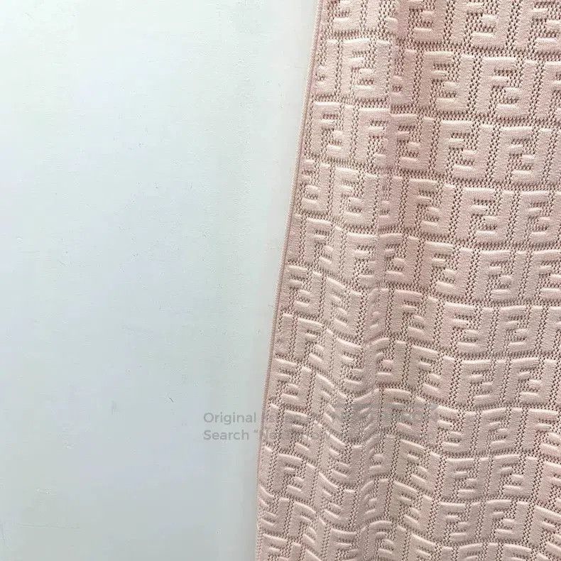 Fendi Fendi Pink Logo Knit Sling Dress. Size US M / EU 48-50 / 2 - 4 Thumbnail