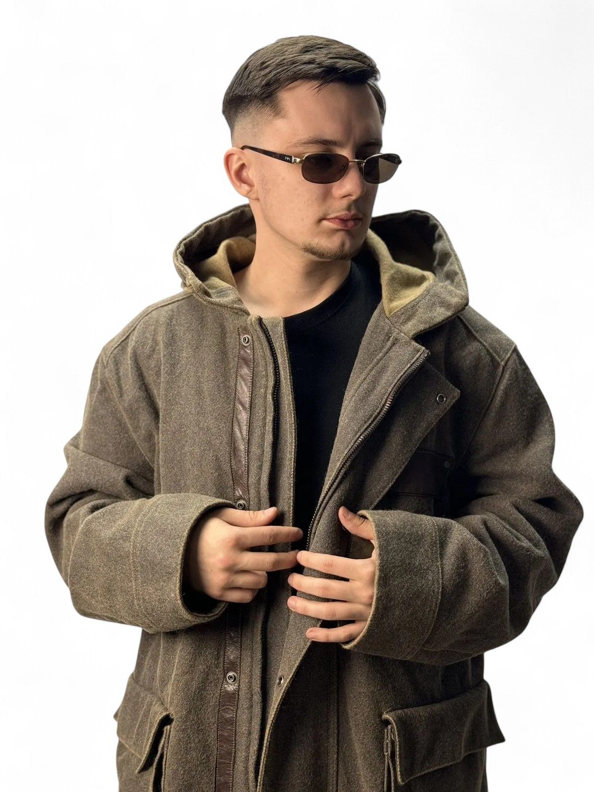 14th Addiction Marlboro Classics Brown Jacket Vintage Italian Craftsmanship Size US XL / EU 56 / 4 - 3 Thumbnail