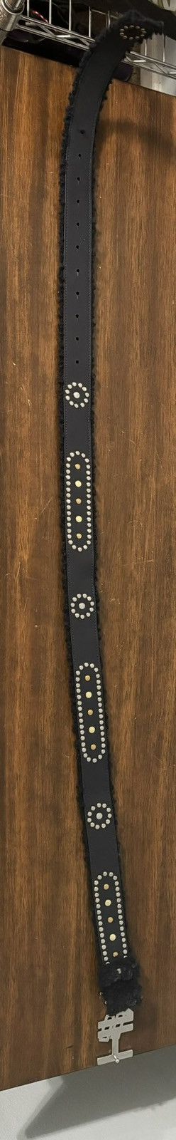 HMDD Happy Memories Don’t Die Bedazzled Fur Buckle Belt Size ONE SIZE - 5 Thumbnail