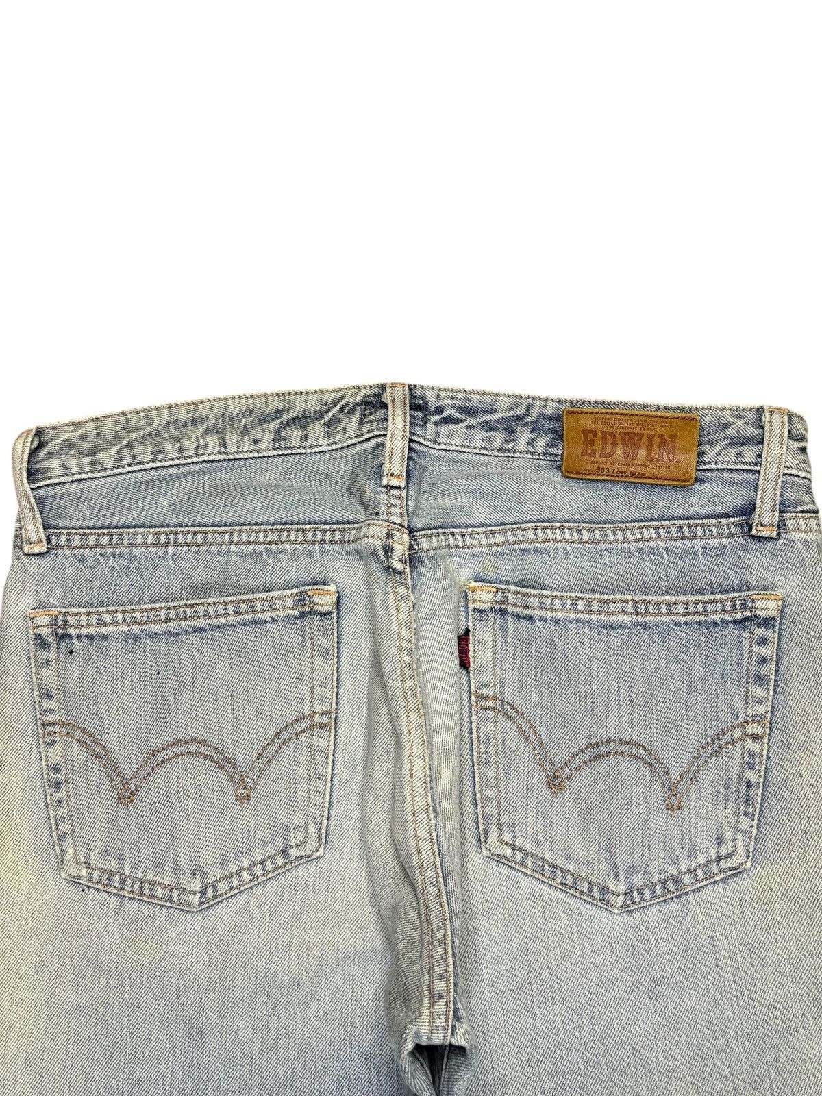 Edwin × Japanese Brand Vintage Japanese Edwin 503 Low Rize Mud Wash Loose Jeans Size US 32 / EU 48 - 8 Thumbnail