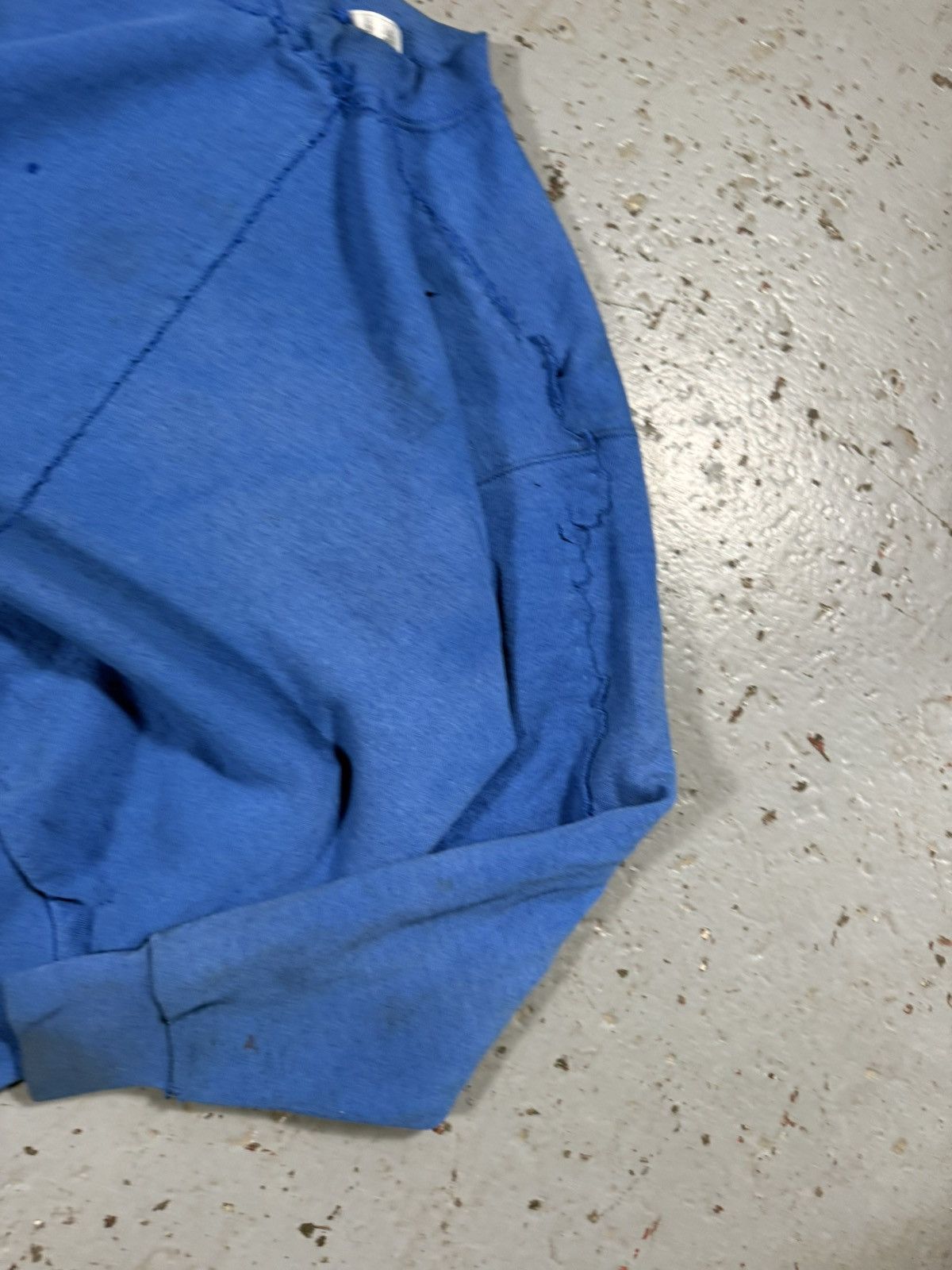 Other Insane Patched Restitched Distressed Blank Blue Crewneck Size US XL / EU 56 / 4 - 4 Thumbnail
