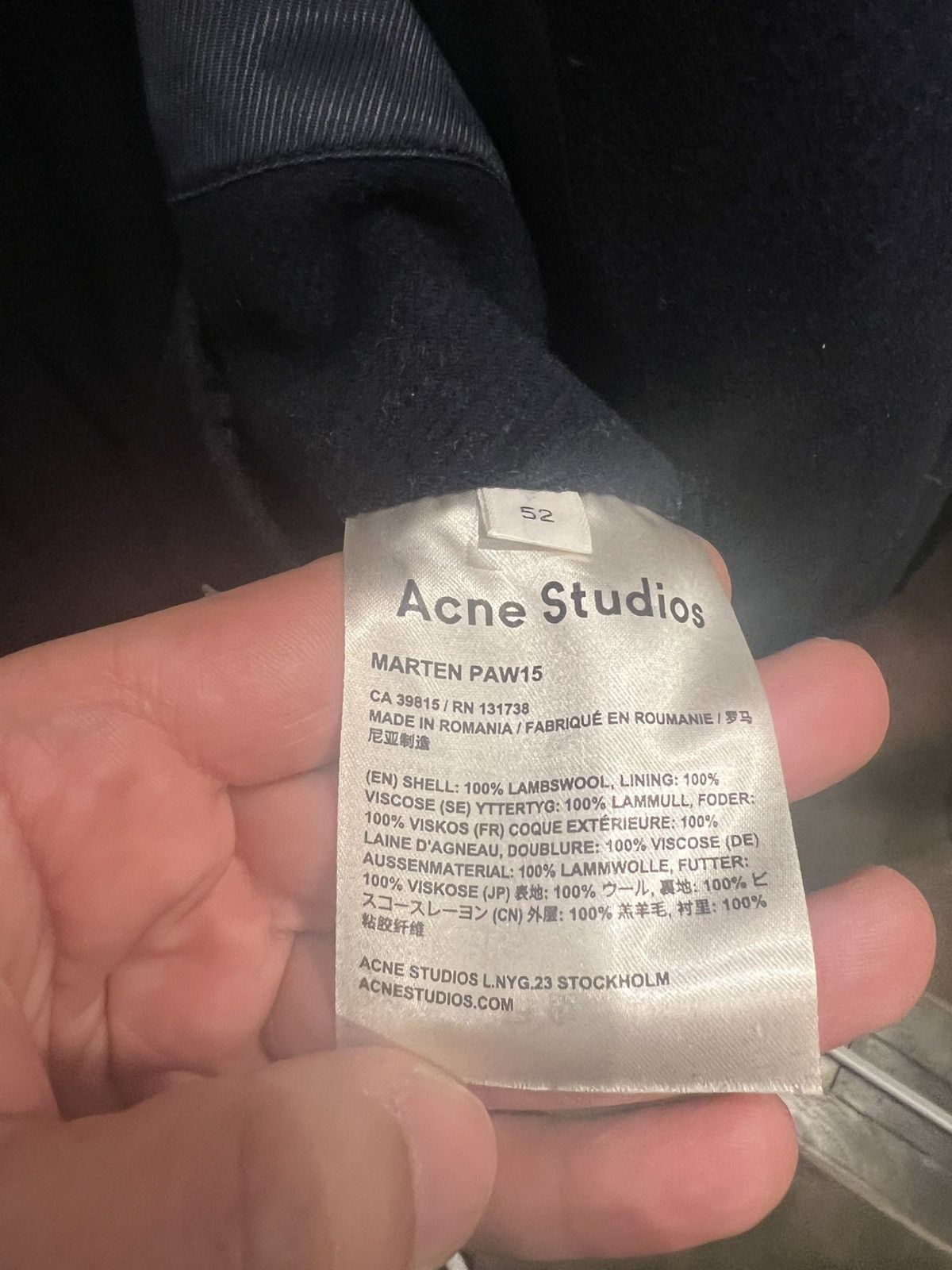 Acne Studios Acne Studios Overcoat Size US L / EU 52-54 / 3 - 4 Thumbnail