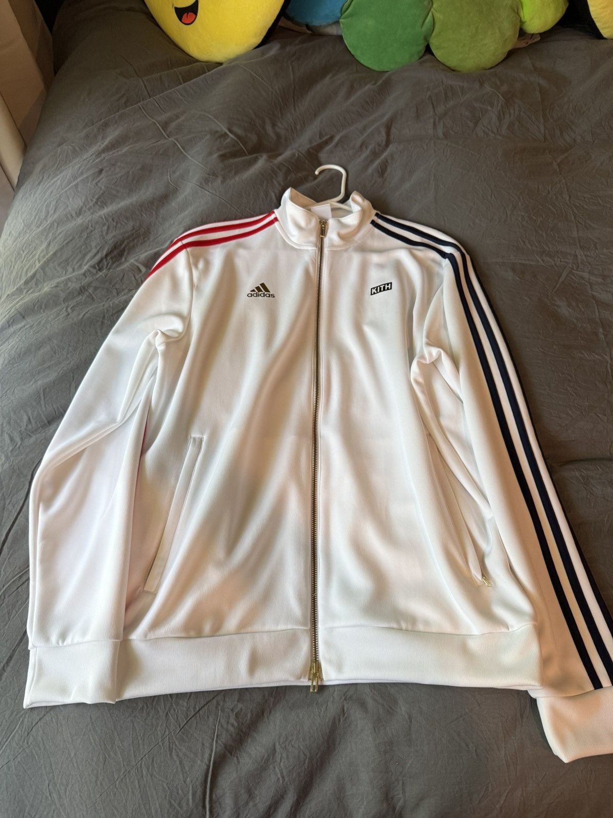 Adidas × Kith Kith x Adidas 3-Stripes Track Jacket Soccer USA Size Medium Size US M / EU 48-50 / 2 - 1 Thumbnail