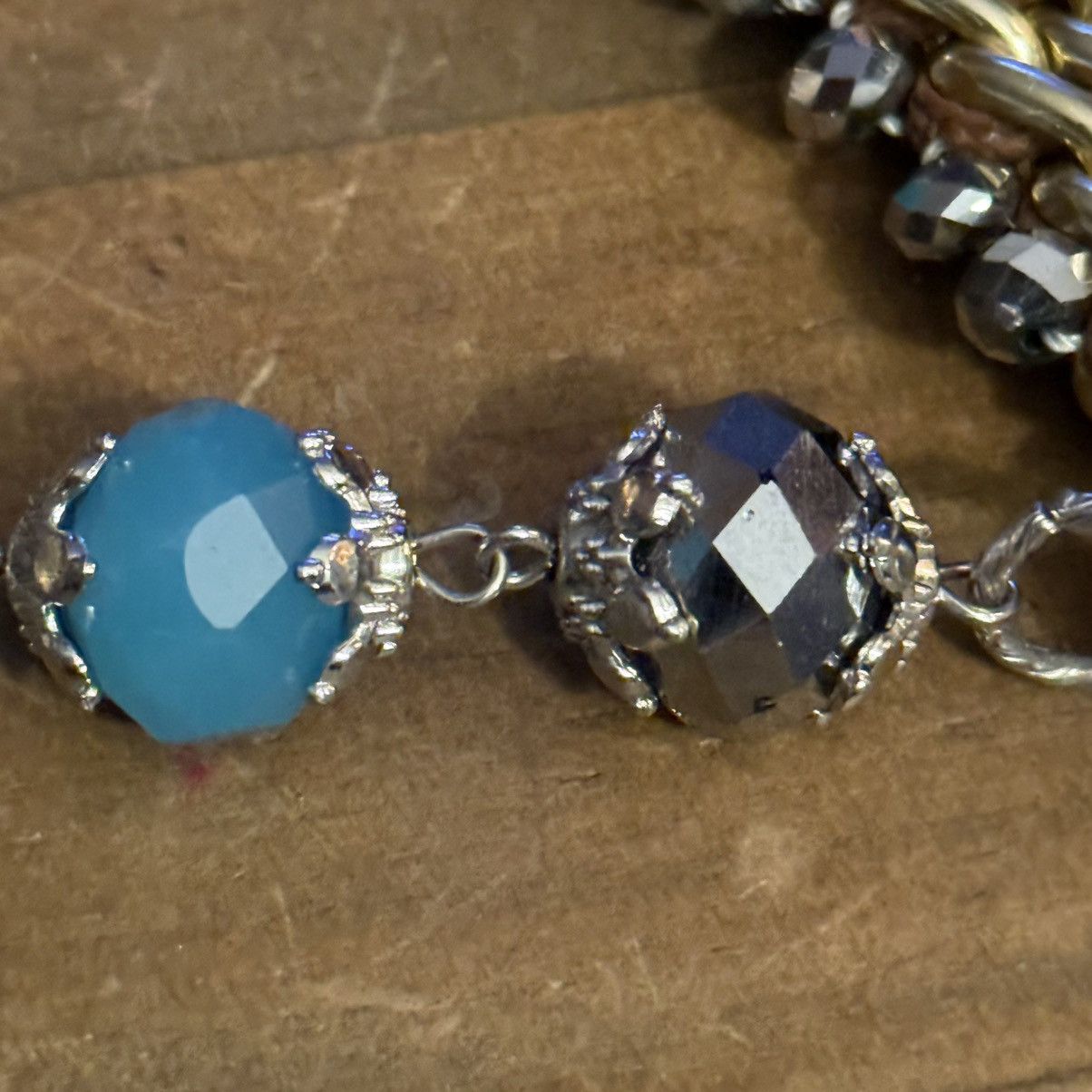 Other Makarlon multi woven chain with turquoise statement necklace Size ONE SIZE - 5 Thumbnail