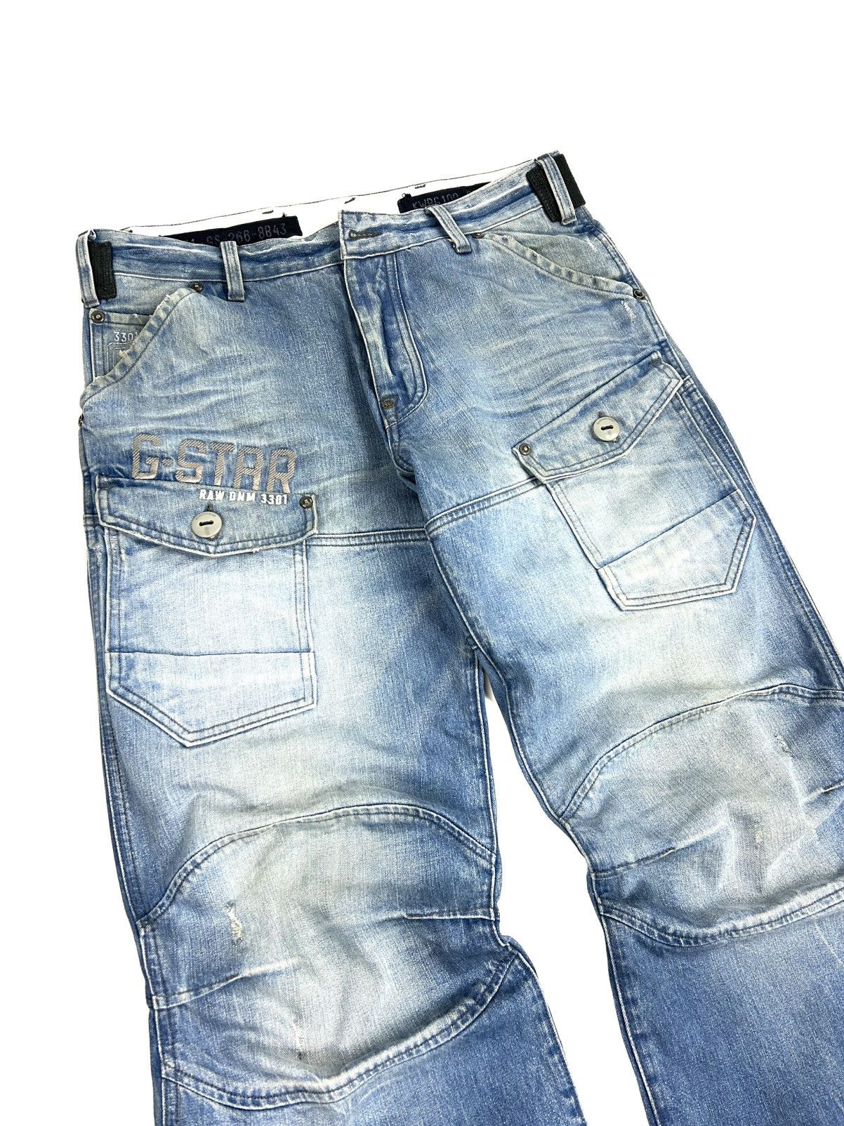 G-Star G-star raw Cargo Denim Pants Blue Japanese Jeans Vintage Y2K Size US 34 / EU 50 - 12 Thumbnail