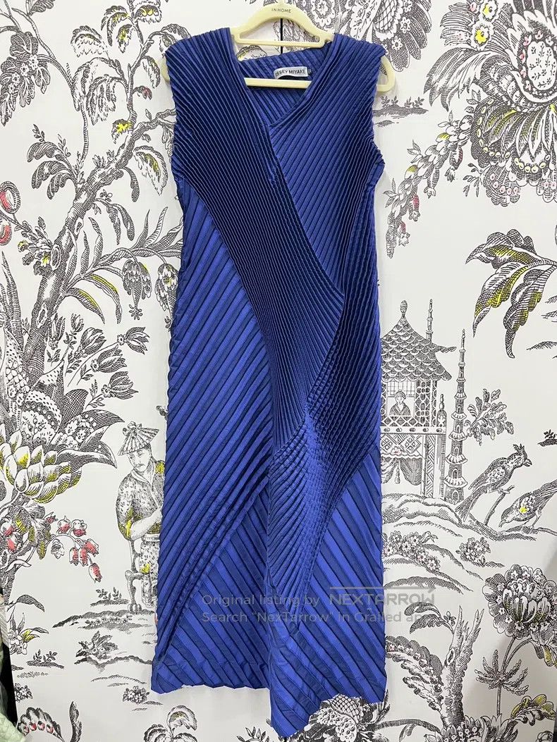 Issey Miyake Issey Miyake Blue Dress Size M / US 6-8 / IT 42-44 - 1 Thumbnail