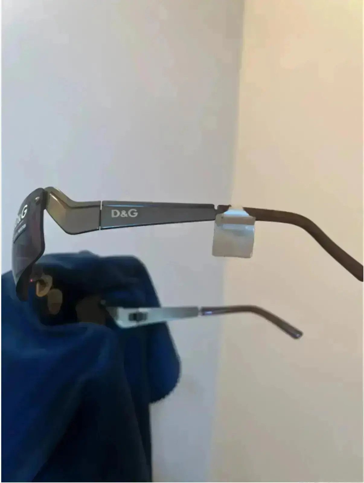 Dolce & Gabbana × Vintage DOLCE GABBANA Sunglasses Wrap Shield Rimless Metal Frame Size ONE SIZE - 4 Thumbnail