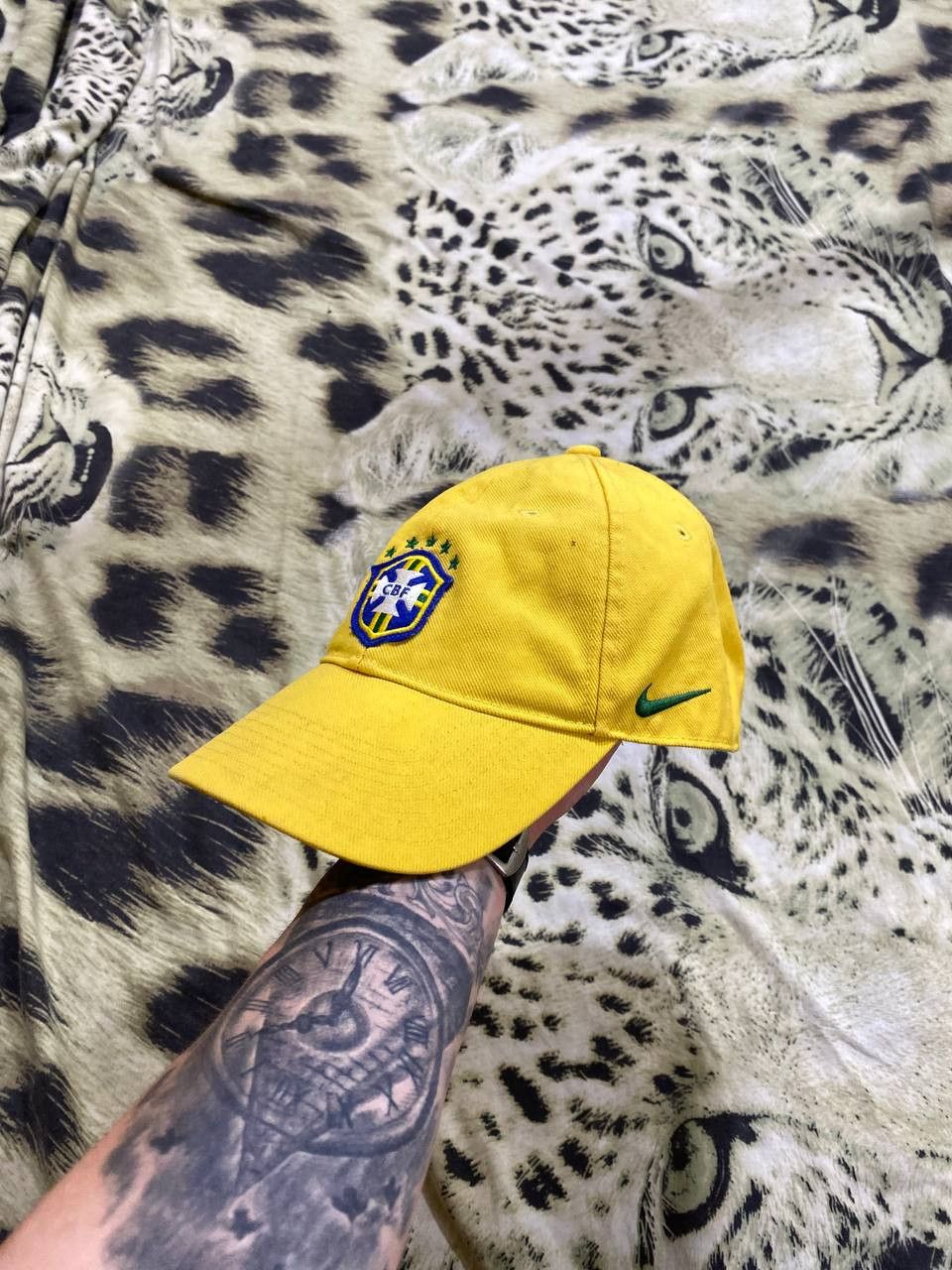 Nike Hats yellow Vintage Nike big logo Cap Y2K streetwear Size ONE SIZE - 4 Thumbnail