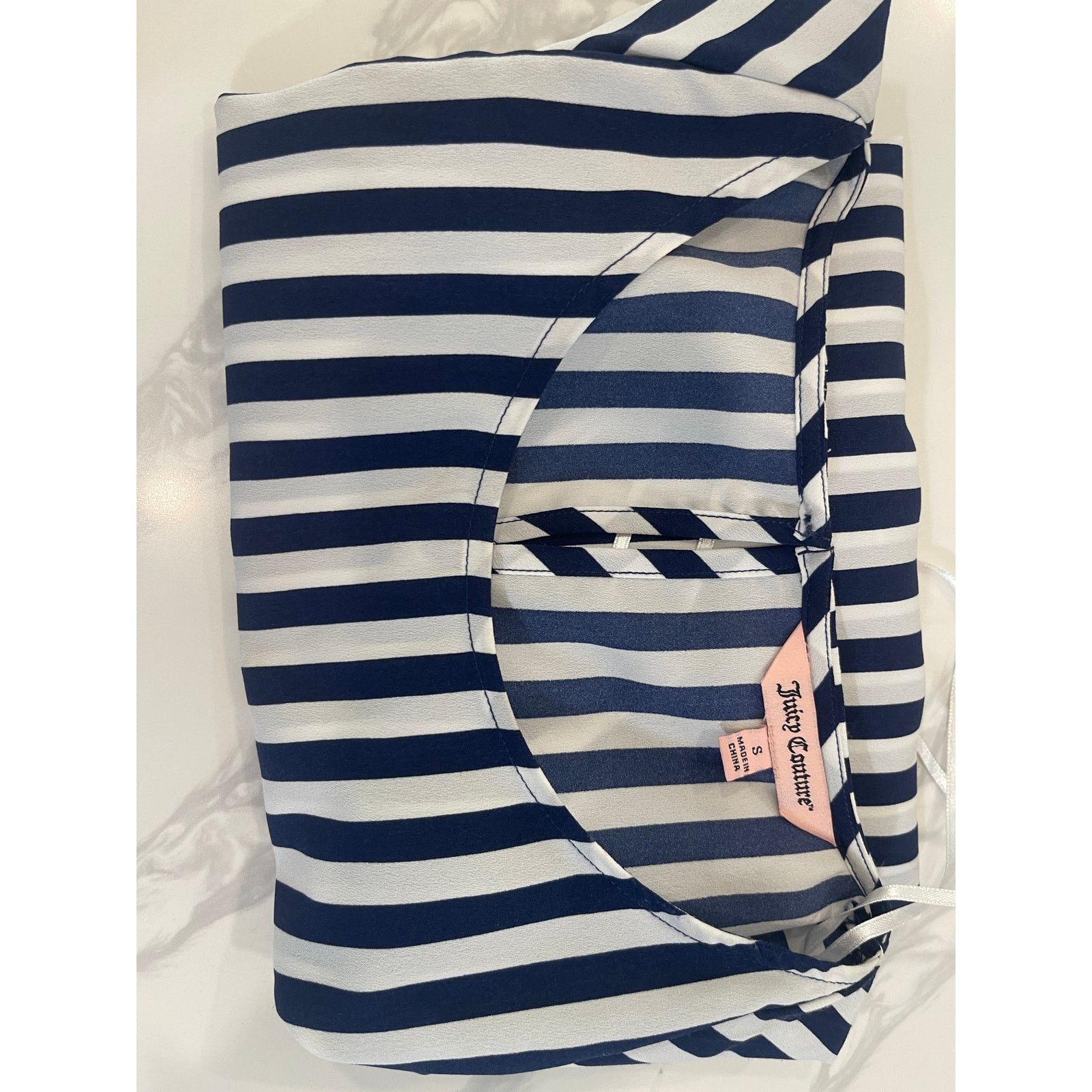 Juicy Couture Juicy Couture Top S striped, Flowy Sleeves,Coastal Vibes Size S / US 4 / IT 40 - 5 Thumbnail
