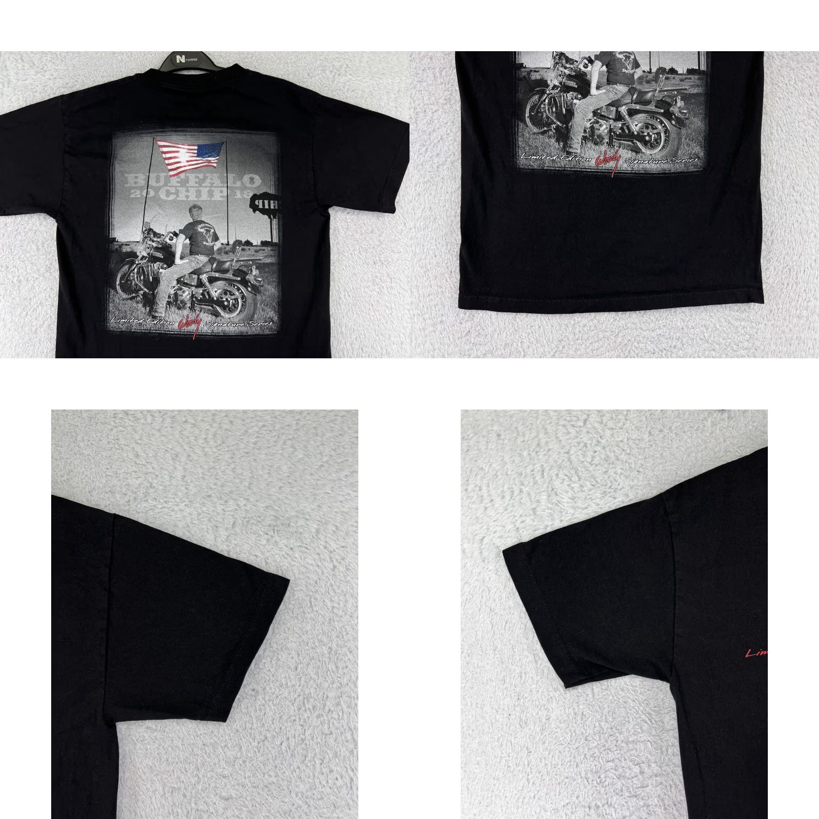Vintage Buffalo Chip Shirt Men Medium Black 2018 Woody Signature Series Ride Free Cotton Shirt Men Black 2018 Woody Signature Series Ride Free Cotton Size US M / EU 48-50 / 2 - 8 Thumbnail