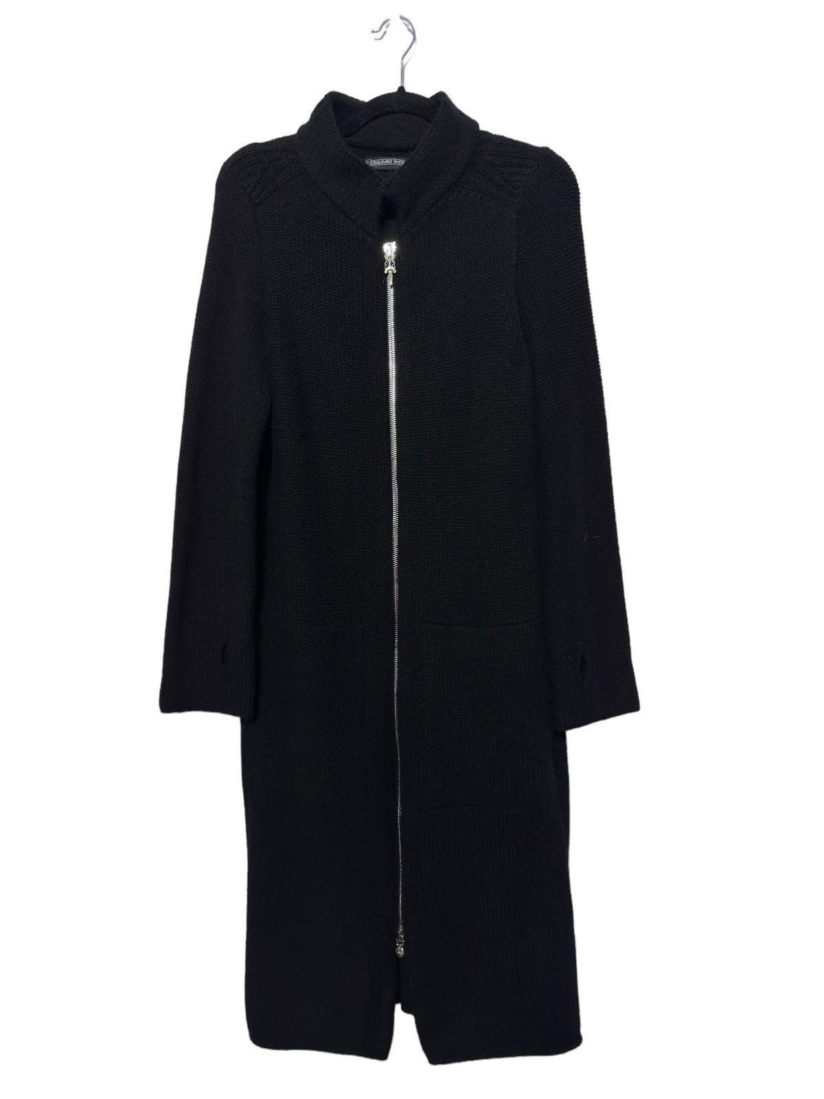 Chrome Hearts Chrome Hearts Cashmere Long Zip Up w/ Flooded Patched Spine Size US S / EU 44-46 / 1 - 6 Thumbnail
