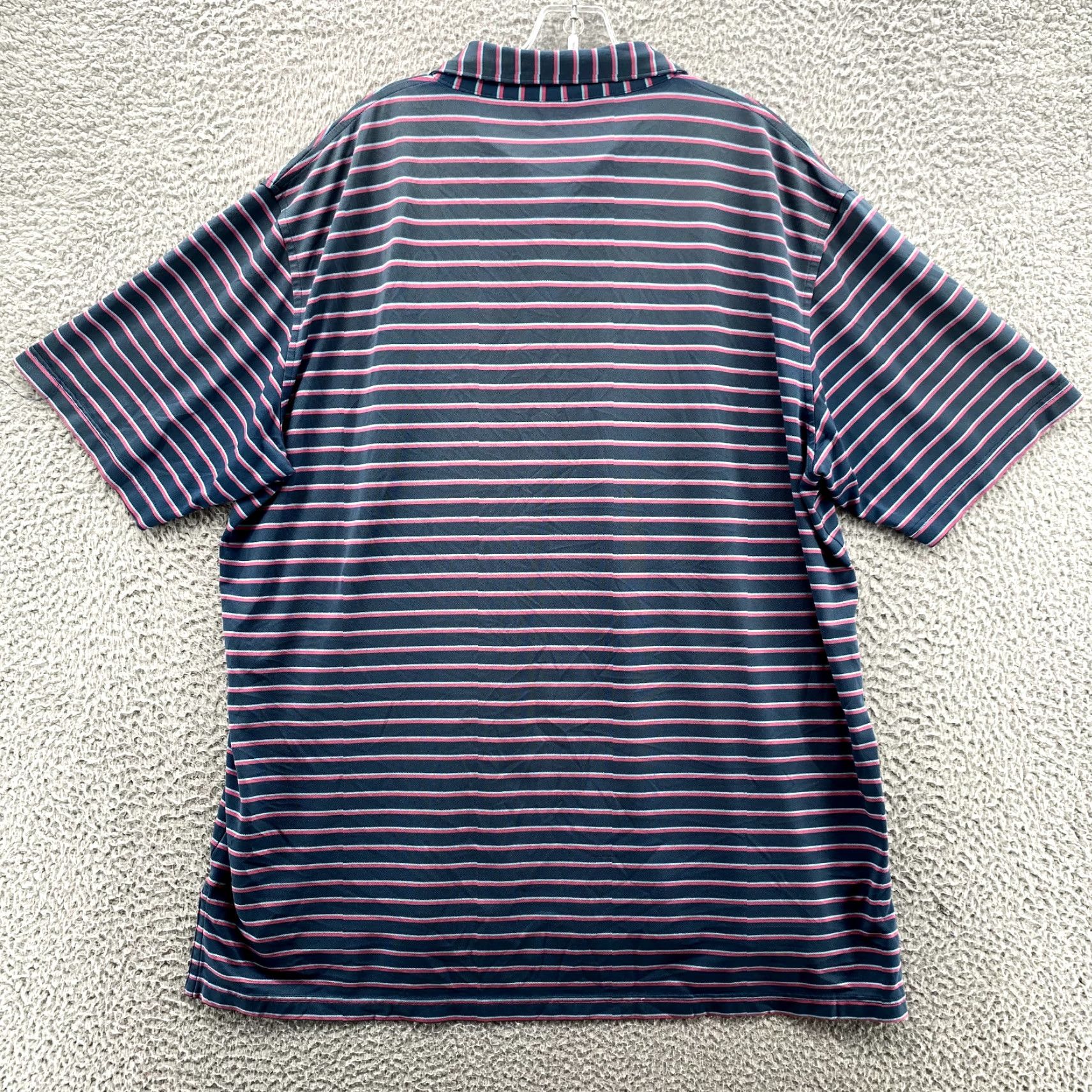 Peter Millar Peter Millar Polo Shirt Mens XL Blue Striped Summer Comfort Golf Performance 90s Size US XL / EU 56 / 4 - 5 Thumbnail