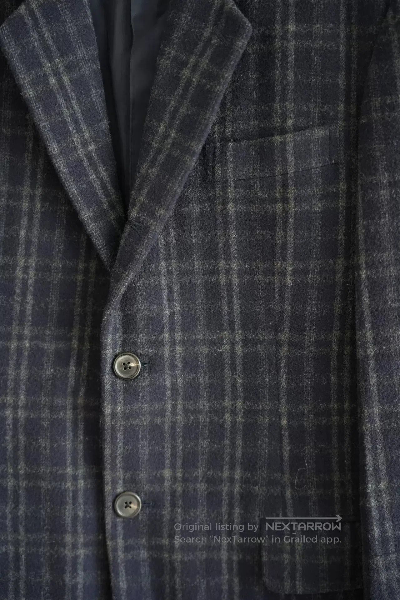 Yohji Yamamoto vintage yohji yamamoto navy plaid suit jacket. Size US S / EU 44-46 / 1 - 4 Thumbnail