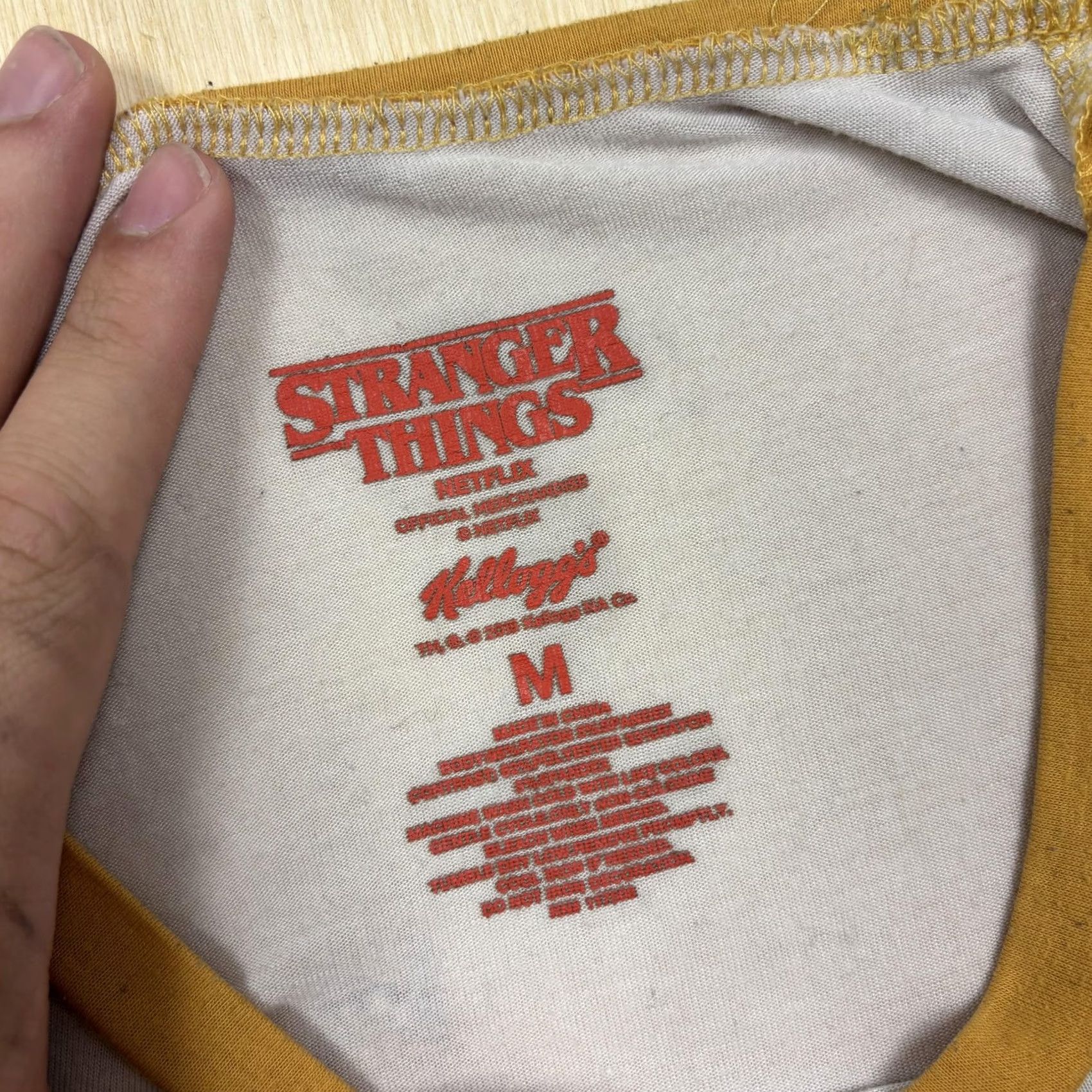 LEGO VINTAGE Stranger Things Shirt Womens Medium Eleven Leggo My Eggo 3/4 Raglan Baseball Tee Size M / US 6-8 / IT 42-44 - 3 Thumbnail
