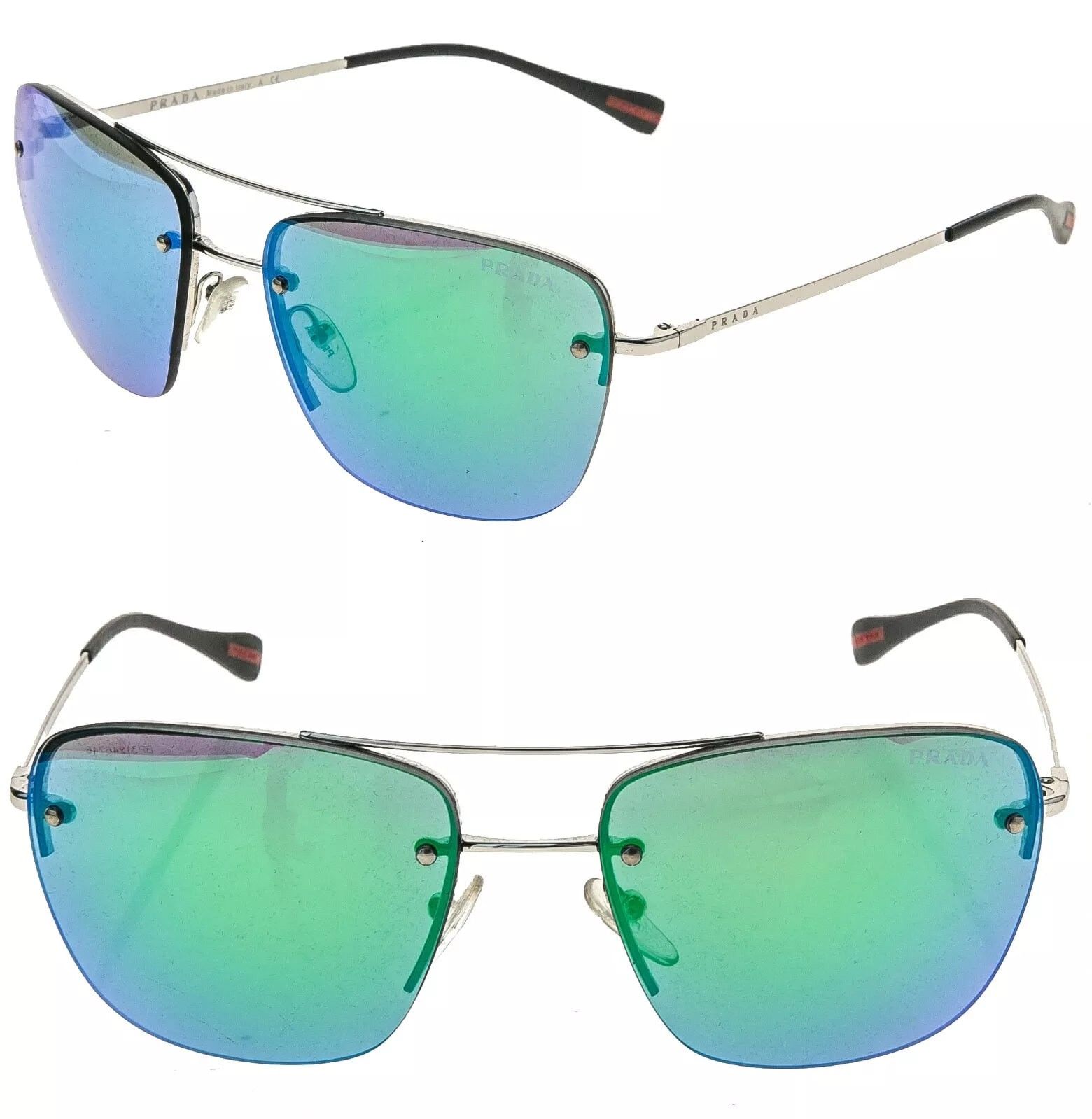 Prada PRADA 52R Linea Rossa Spectrum Sport Pilot Sunglasses PS52RS Size ONE SIZE - 1 Thumbnail