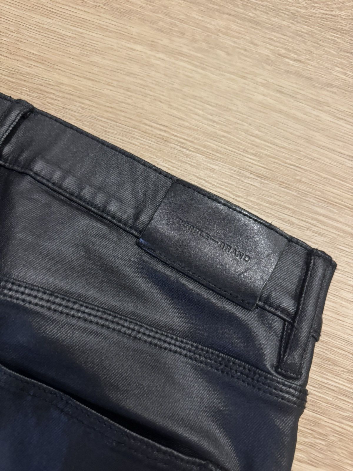 Purple Brand Purple Leather Denim p004 Size US 32 / EU 48 - 5 Thumbnail