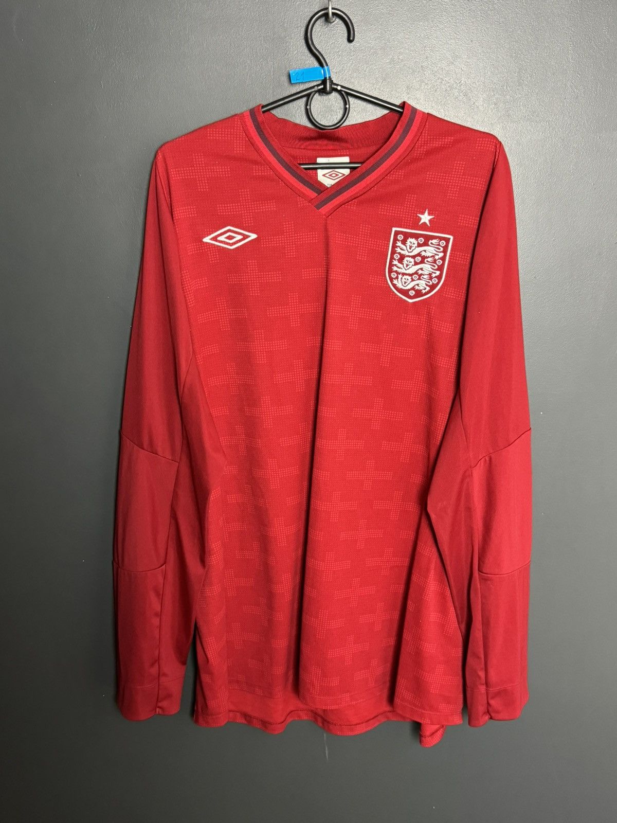Umbro England National Team 12/13 Away Football Long Sleeve Jersey Size US XXL / EU 58 / 5 - 1 Thumbnail
