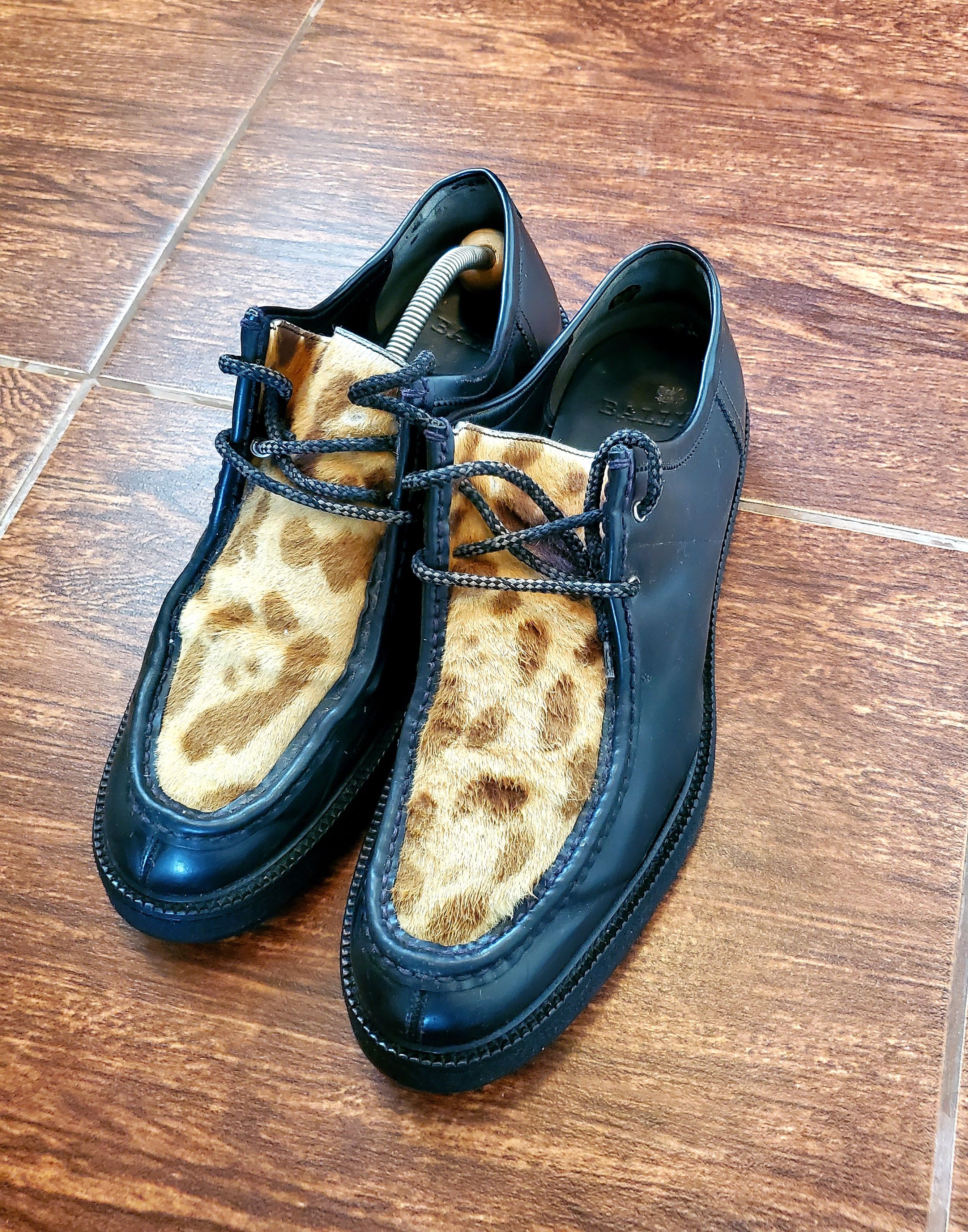 Bally × Vintage 1,000$ Bally Black Dyson leather Laces Up shoes size US 11 Size US 11 / EU 44 - 1 Thumbnail