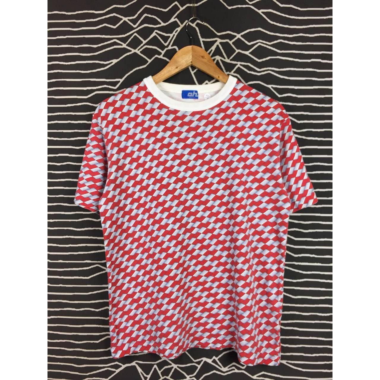 ABAHOUSE Vtg Abahouse Trippy Woven Design All Over Print Tee Size US M / EU 48-50 / 2 - 1 Thumbnail