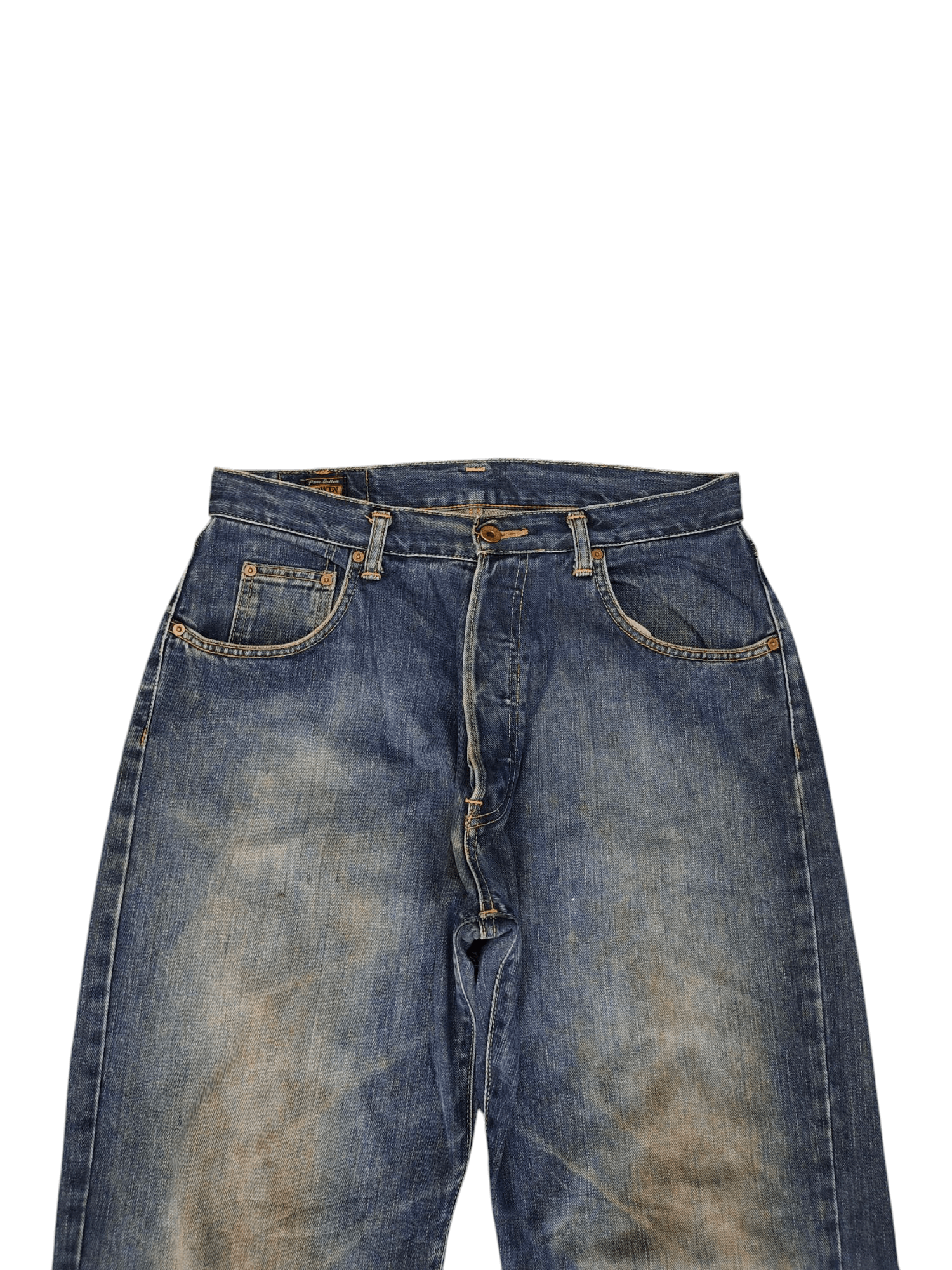 Edwin Vintage 90s Edwin Distress Faded Clawmark Rusty Denim Jeans Size US 32 / EU 48 - 3 Thumbnail