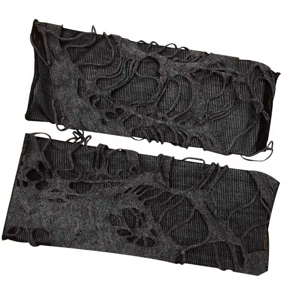 Japanese Brand Gothic Black Gloves Fingerless Gloves Size ONE SIZE - 3 Thumbnail