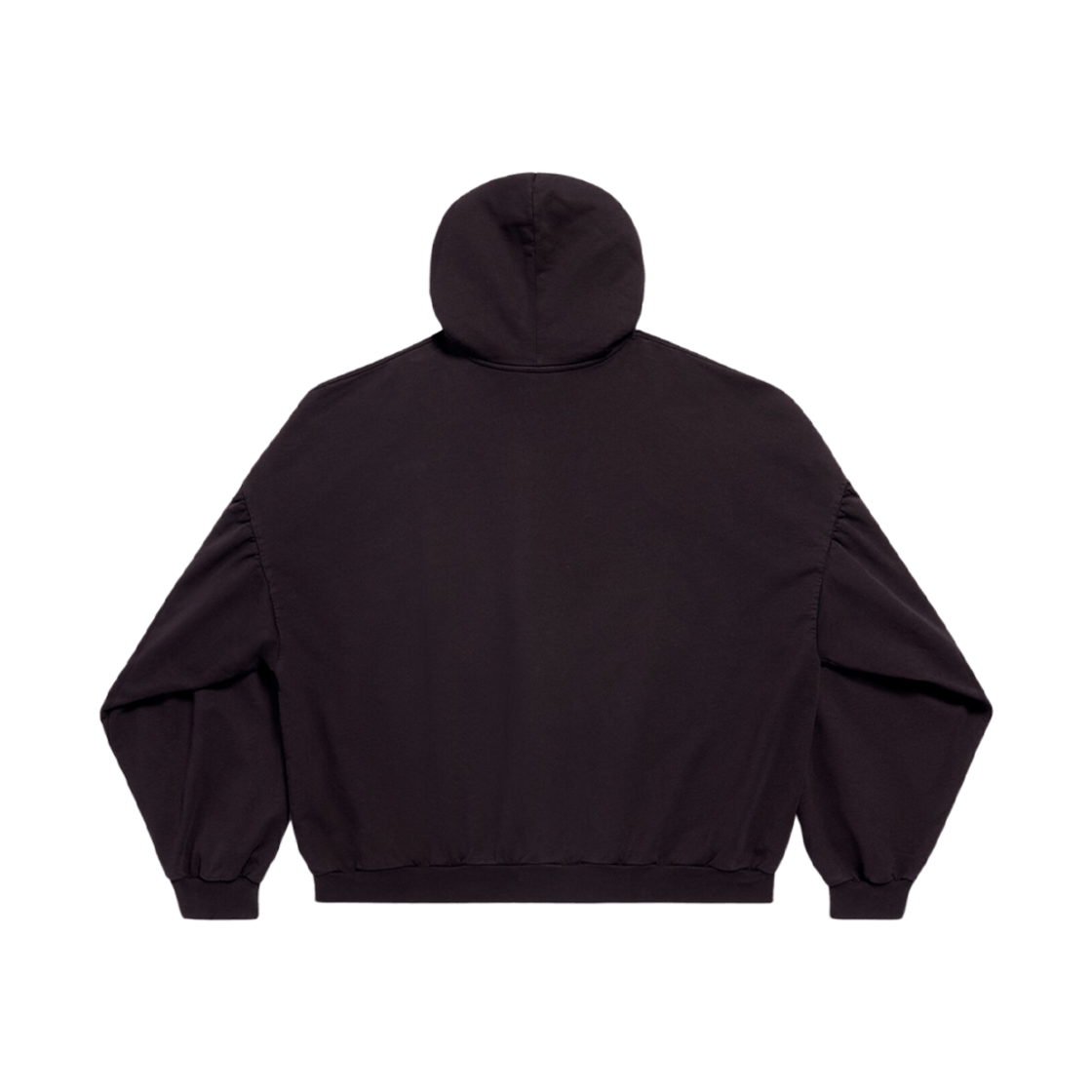 o1s1rm1125 Sample Sticker Round Hoodie Oversized in Black