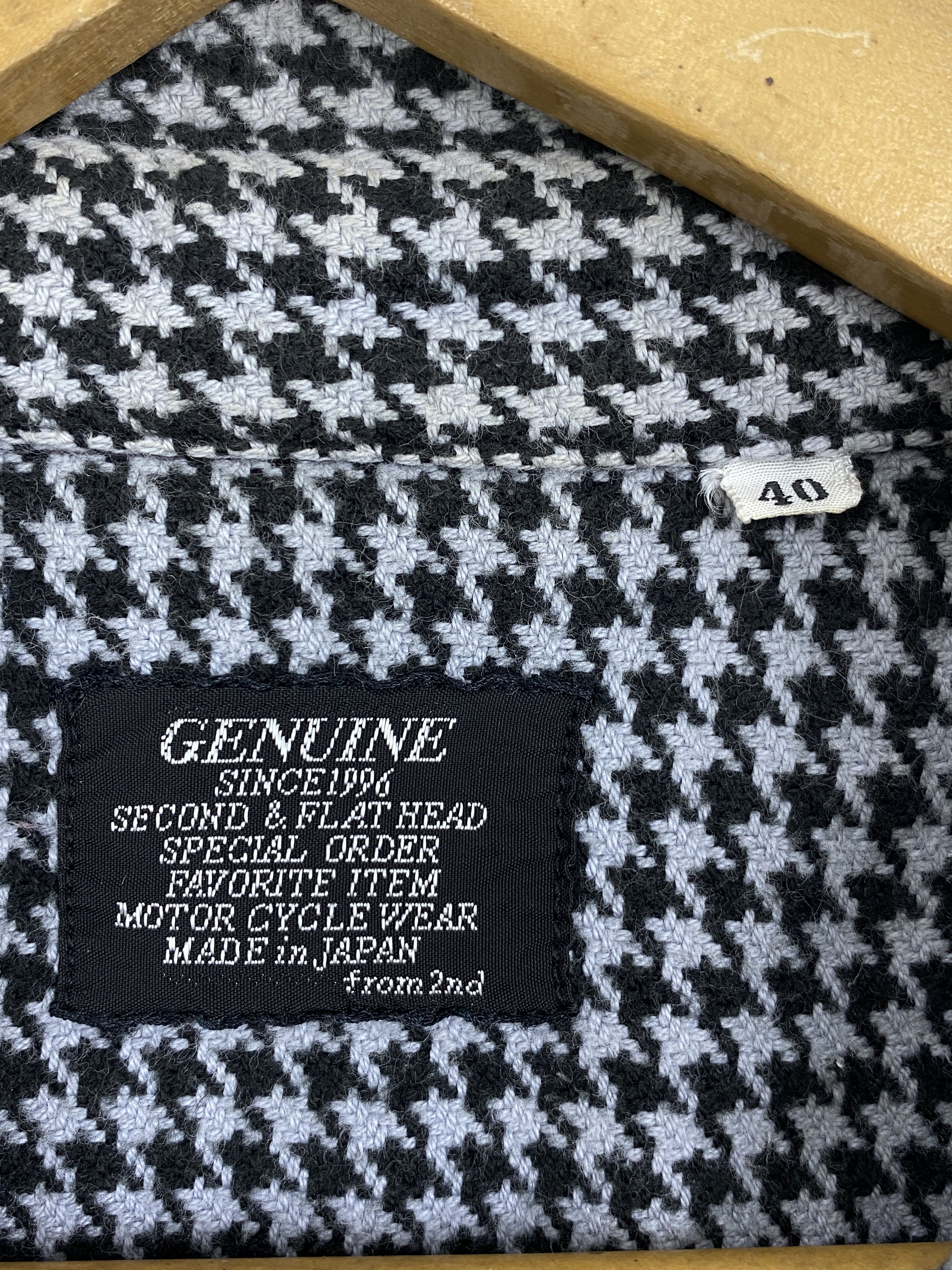 The Flat Head The Flat Head Brown Houndstooth Button Up Shirt TA0620 Size US XXS / EU 40 - 5 Thumbnail