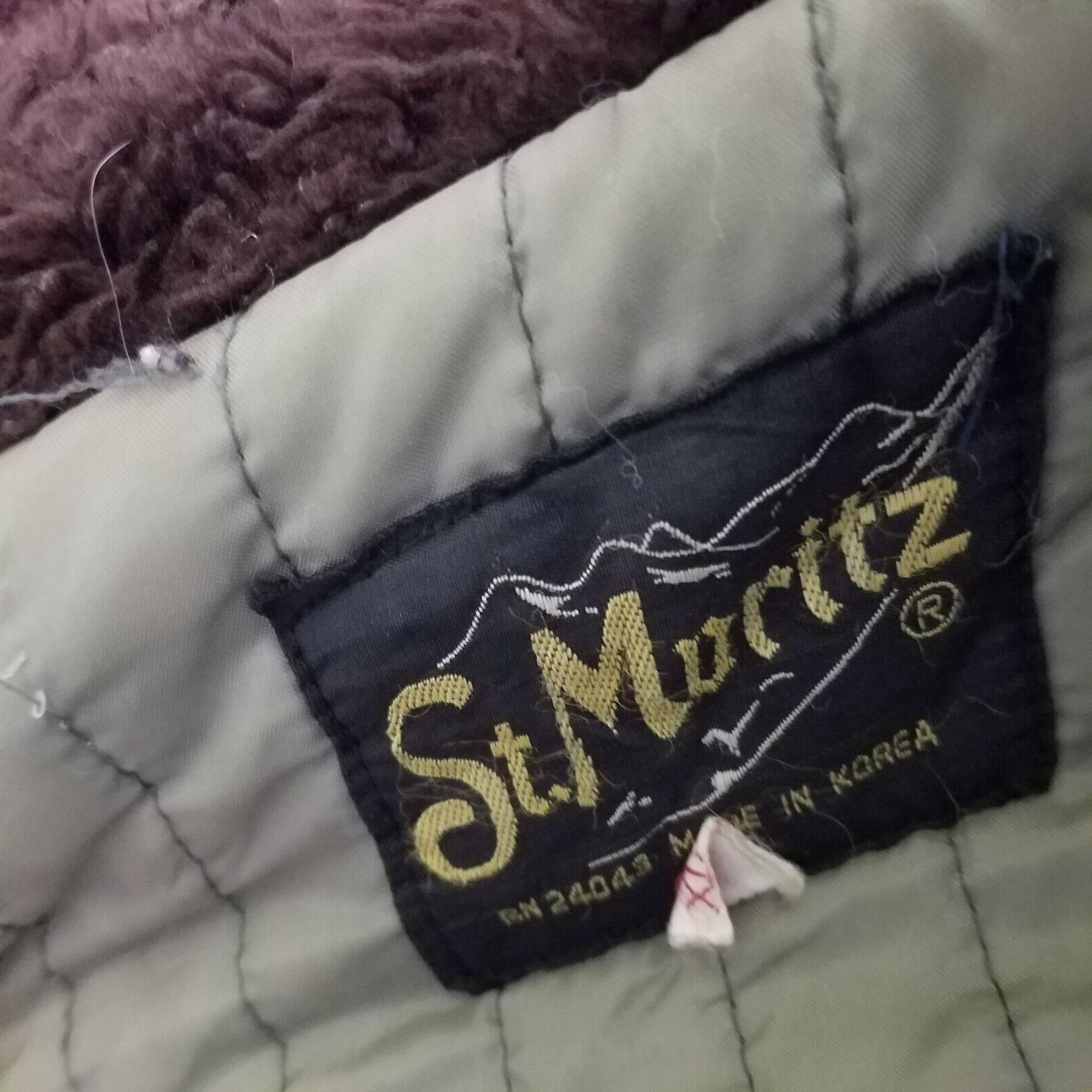 Vintage Vtg St Moritz Moulton Fur Jacket Aviator Flight Bomber 50s Size US XL / EU 56 / 4 - 6 Thumbnail