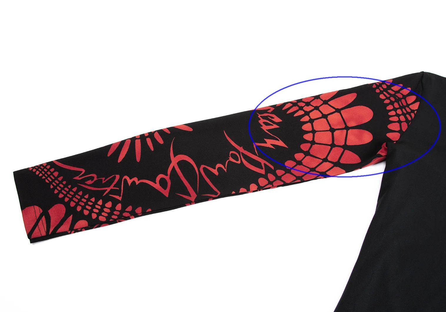 Jean Paul Gaultier Spider Web Logo Print Long Sleeve Shirt in Black Red Size US M / EU 48-50 / 2 - 4 Thumbnail