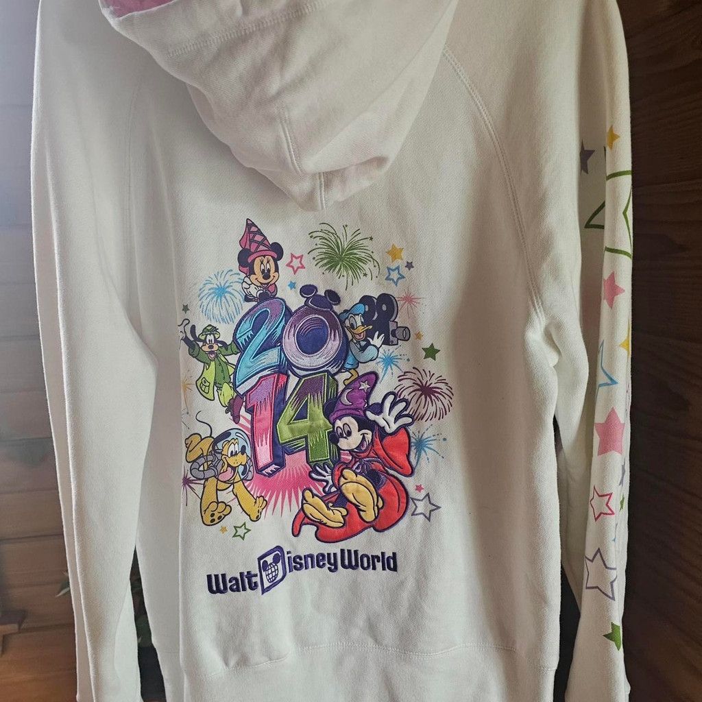 Disney White 2014 Disney Parks Zip-up Hoodie Size L / US 10 / IT 46 - 6 Thumbnail