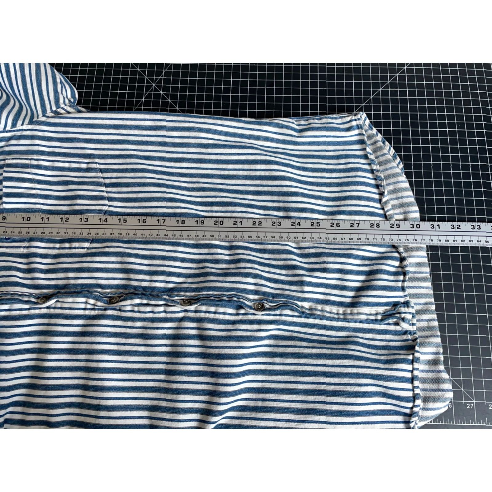 Guess VINTAGE GUESS Jeans Striped Long Sleeve Shirt Men's Medium Blue White Button-Down Collar 90s Casual USA Tag Mens Size US M / EU 48-50 / 2 - 7 Thumbnail
