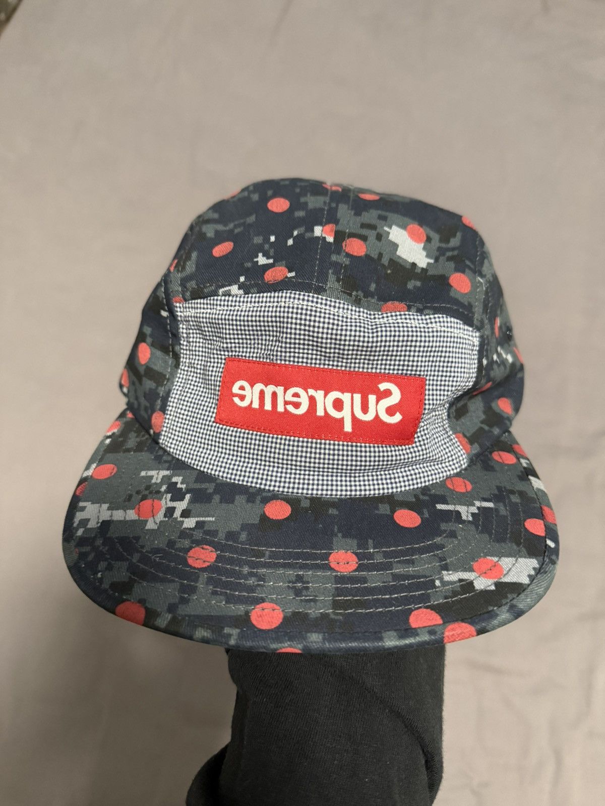 Supreme Supreme Comme des Garcons cdg SS13 Dot Digital Camp Cap Size ONE SIZE - 1 Thumbnail