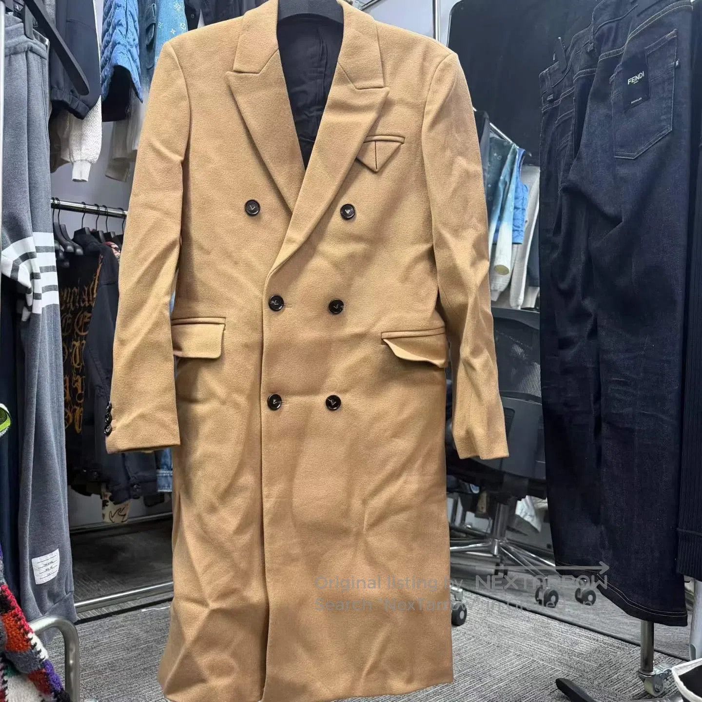 Bottega Veneta Bottega Veneta Camel Wool Coat| Size XXS / US 00 / IT 34 - 1 Thumbnail